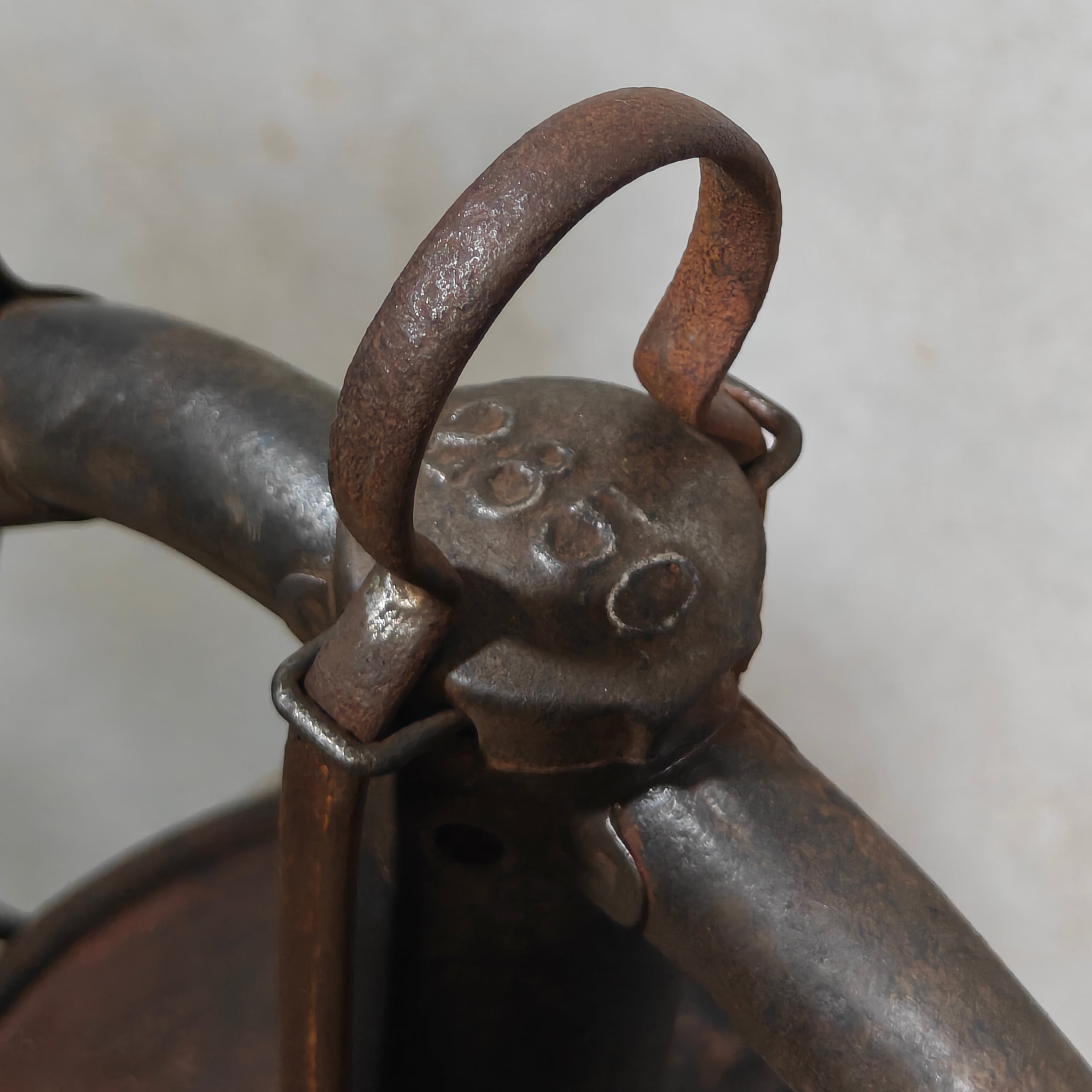 Rare Antique Fr. Stübgen & Co 2850 Storm Lantern with Bat Trademark – c. 1927–1939 – Working, Well-Worn Rat Look