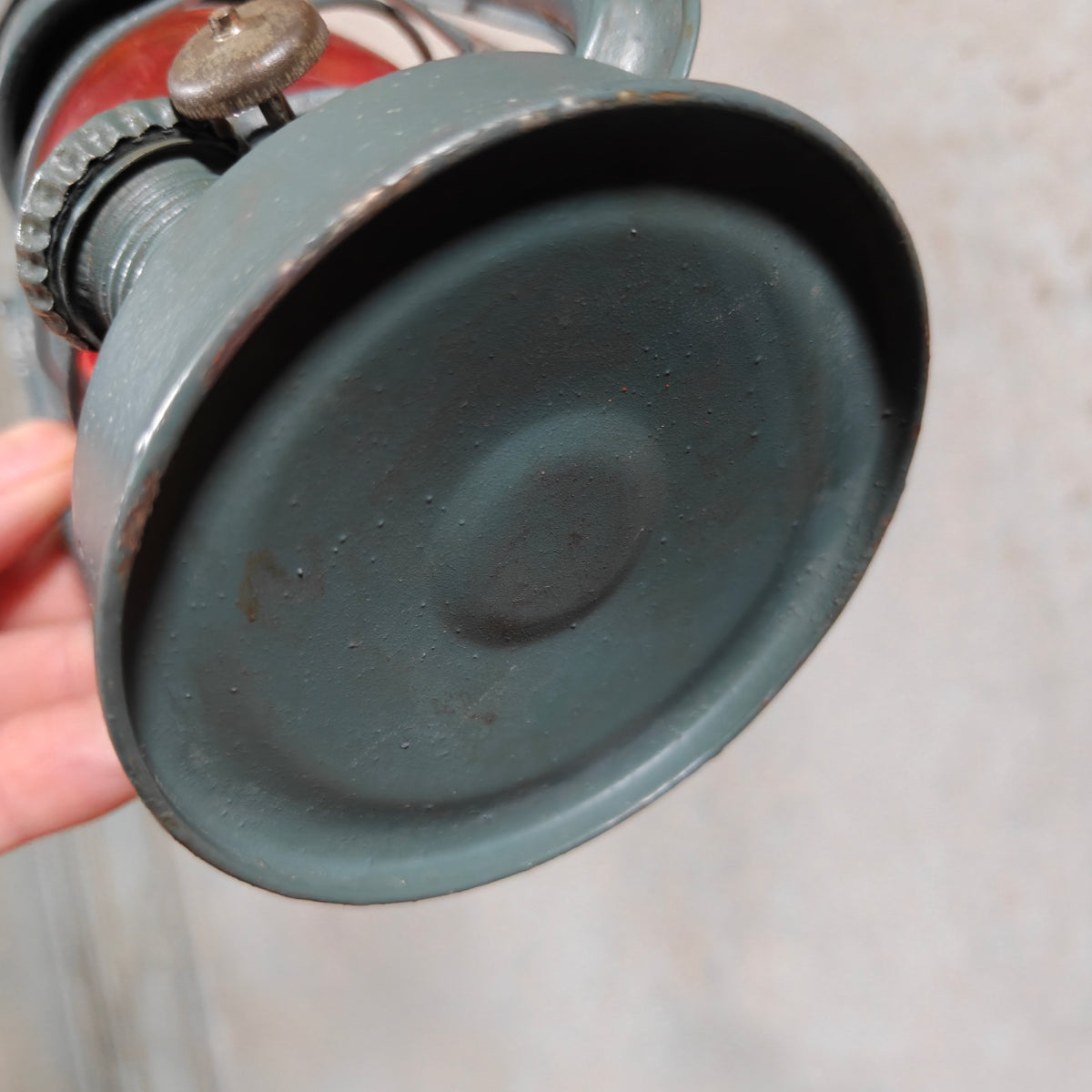 Unusual Frowo RL 770 Hurricane Lantern in Housing – German Rücklichtlampe Tail Light with Three Reflectors, 1954-1965 – Working