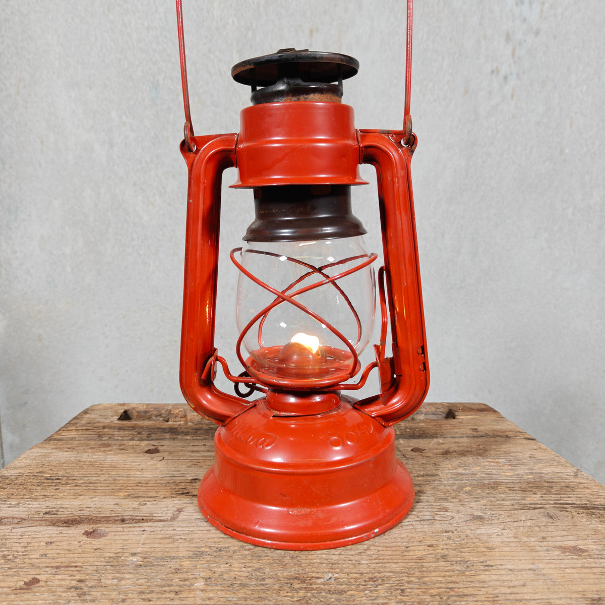 Vintage Meva 864 Hurricane Lantern from Czechoslovakia – Dated April 1978 – Working, with Original Marked Globe