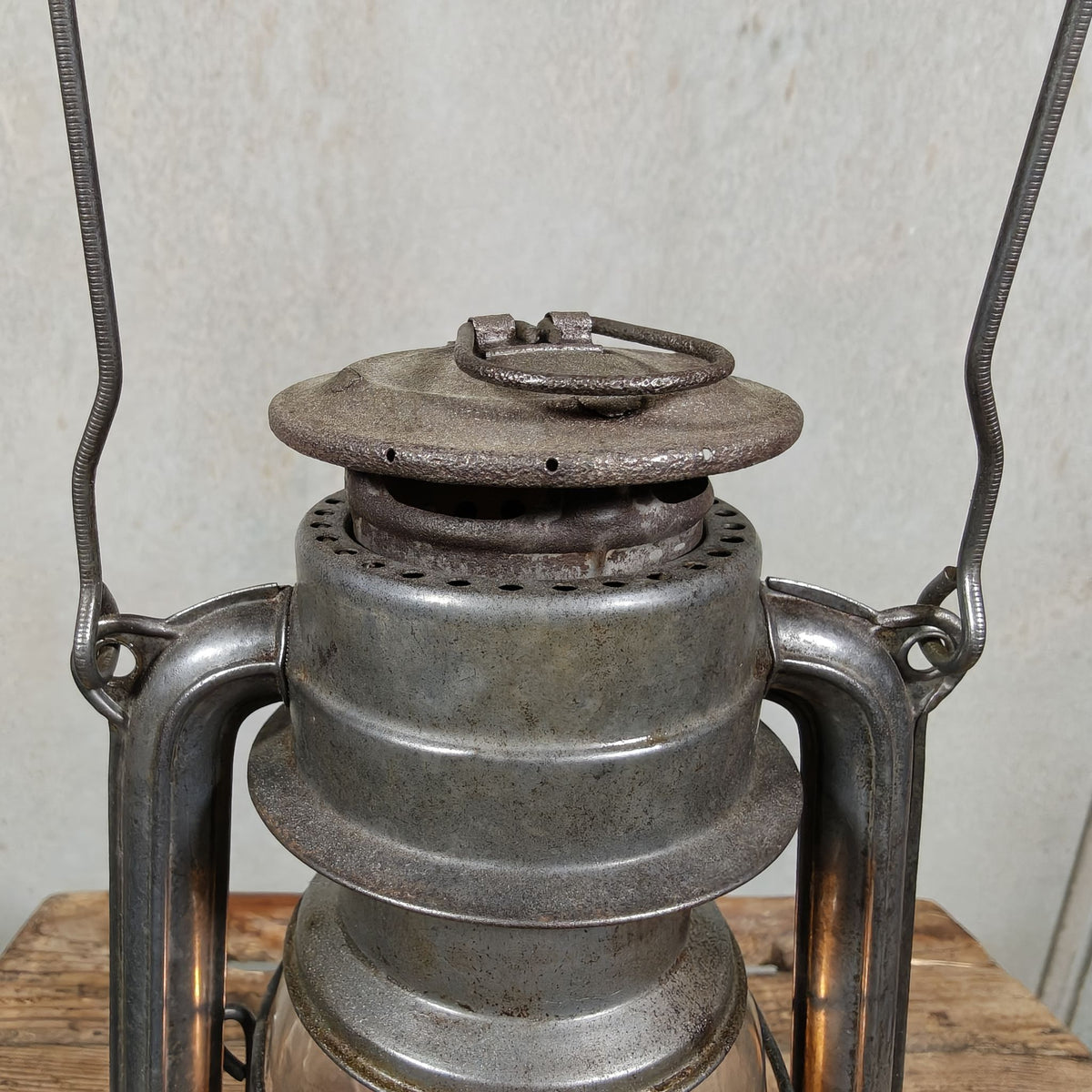 Beautiful 1950s BAT 158 Hurricane Lantern – Early Example with Embossed Bat is Brightest Globe – Made in Germany