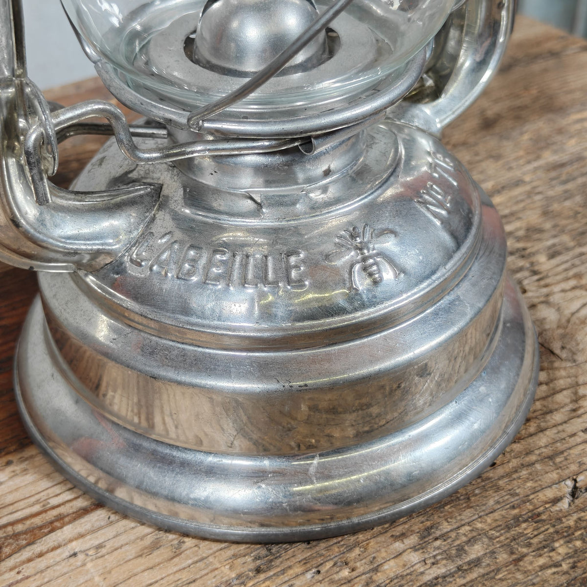 Rare L'Abeille No 76 Hurricane Lantern in NOS Condition – French Export Version of the BAT 159 – 1970s