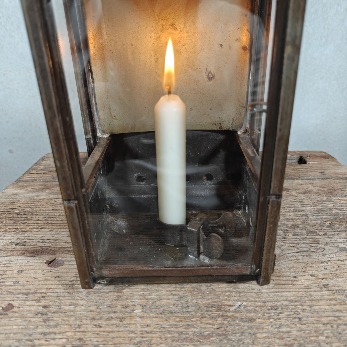 Rare Old and Vintage Hand Lantern / Candle Lantern – Heavy Model – German Maker Gebr. Bing AG