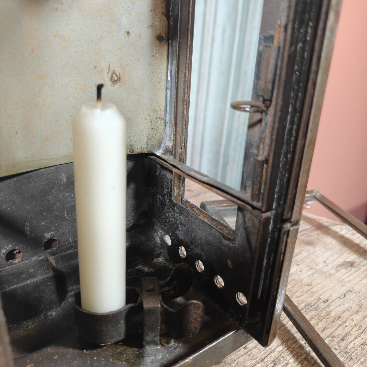 Rare Old and Vintage Hand Lantern / Candle Lantern – Heavy Model – German Maker Gebr. Bing AG
