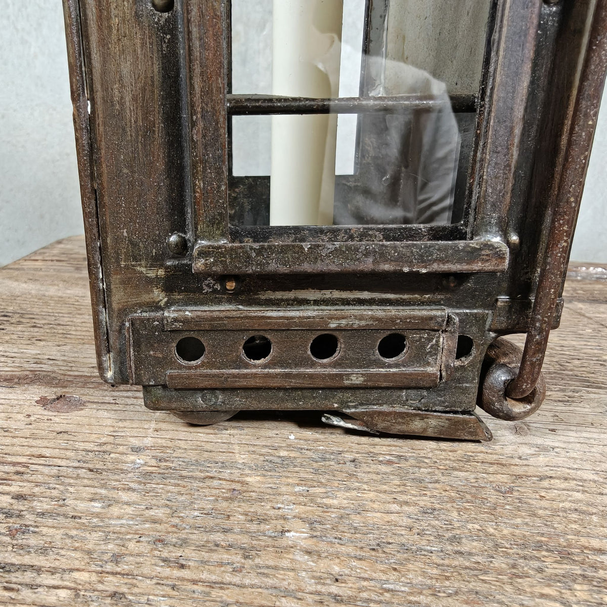 Rare Old and Vintage Hand Lantern / Candle Lantern – Heavy Model – German Maker Gebr. Bing AG