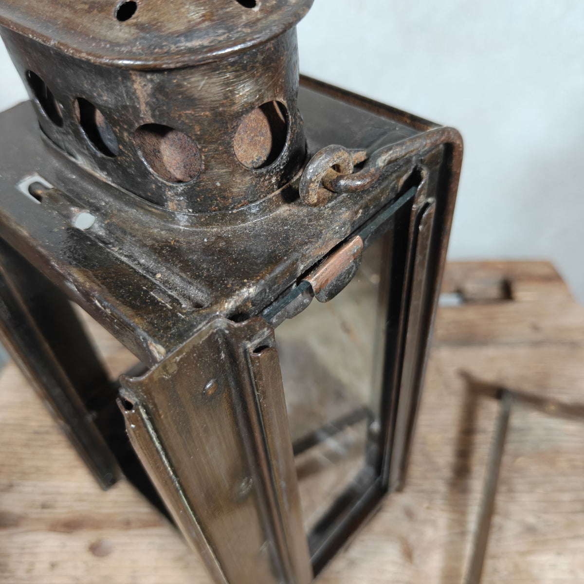 Rare Old and Vintage Hand Lantern / Candle Lantern – Heavy Model – German Maker Gebr. Bing AG