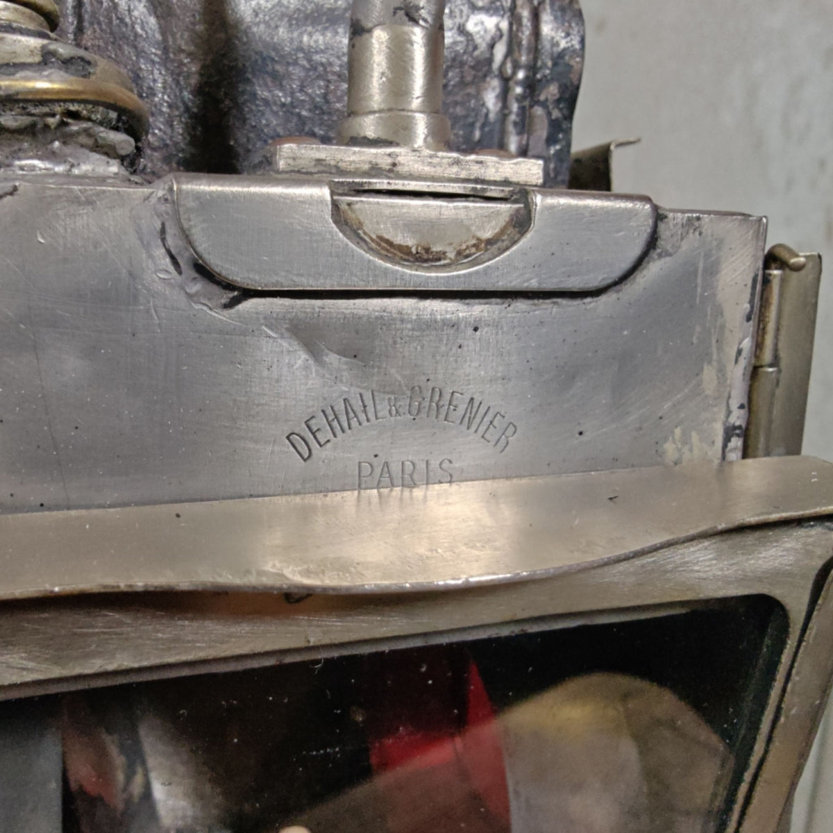 Fantastic Carbide Signal Lamp / Shunting Lamp – Heavy, Solid Model – French Maker Dehail &amp; Grenier Paris – An Eyecatcher