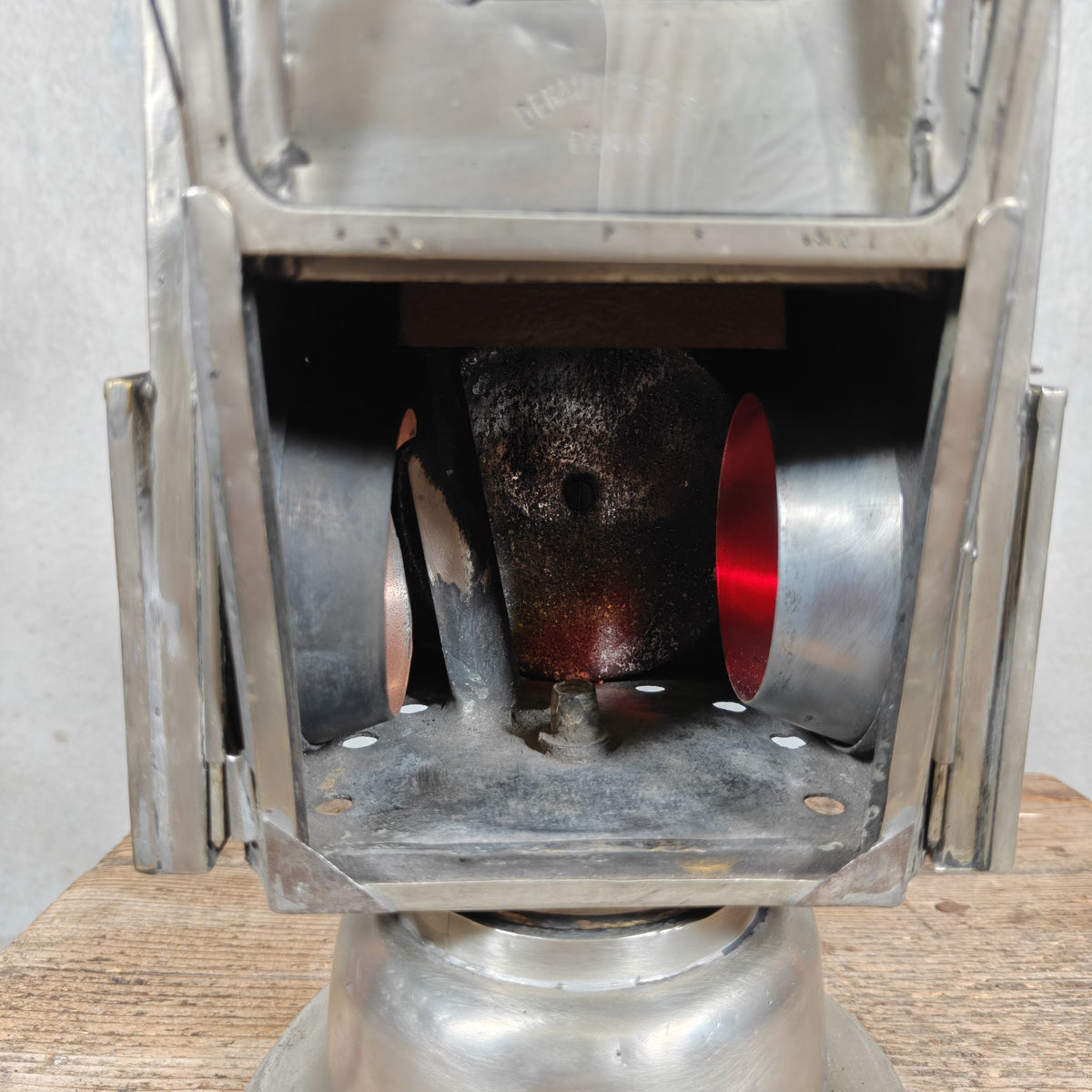Fantastic Carbide Signal Lamp / Shunting Lamp – Heavy, Solid Model – French Maker Dehail &amp; Grenier Paris – An Eyecatcher