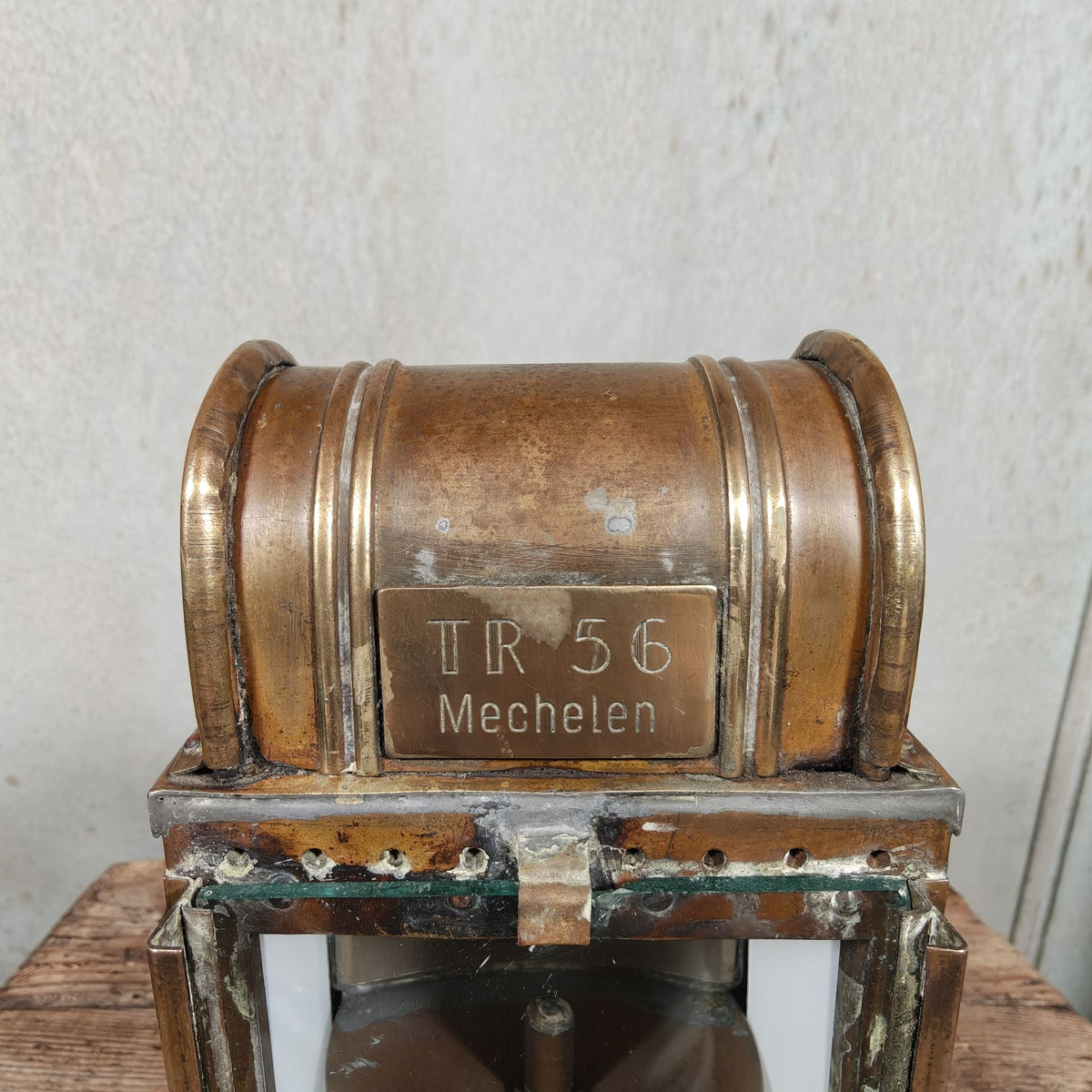 Special Belgian Carbide Signal Lamp – TR 56 Mechelen – Likely 1930s-1950s