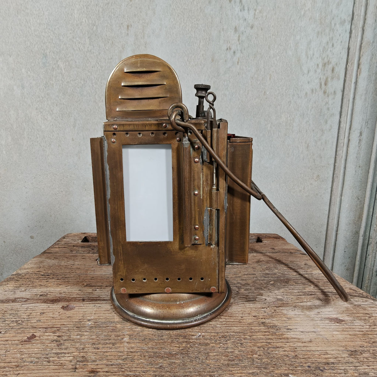 Special Belgian Carbide Signal Lamp – TR 56 Mechelen – Likely 1930s-1950s