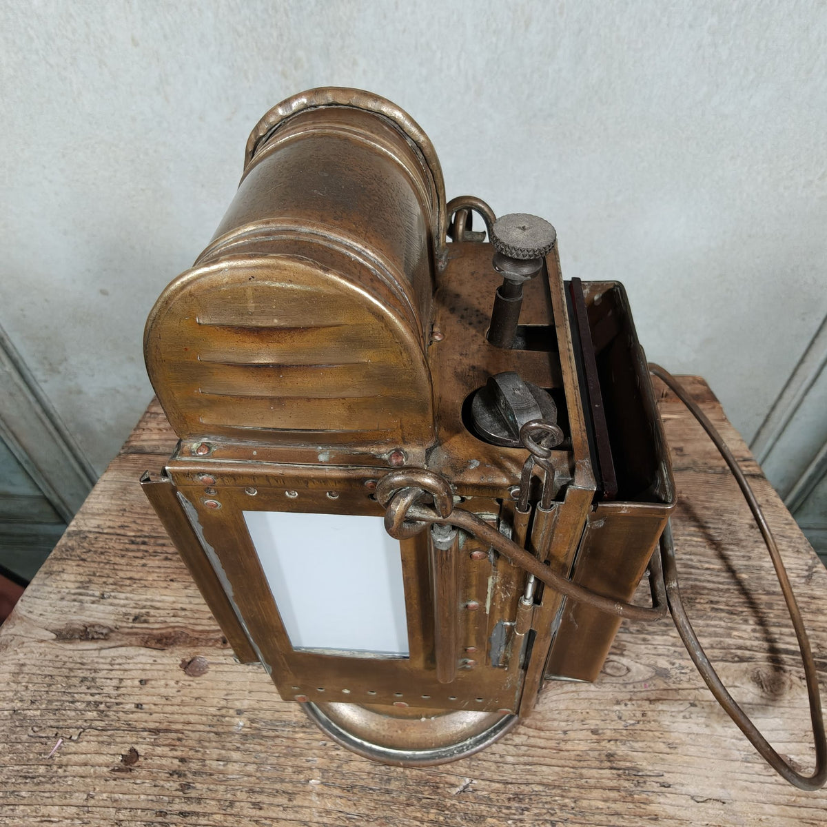 Special Belgian Carbide Signal Lamp – TR 56 Mechelen – Likely 1930s-1950s