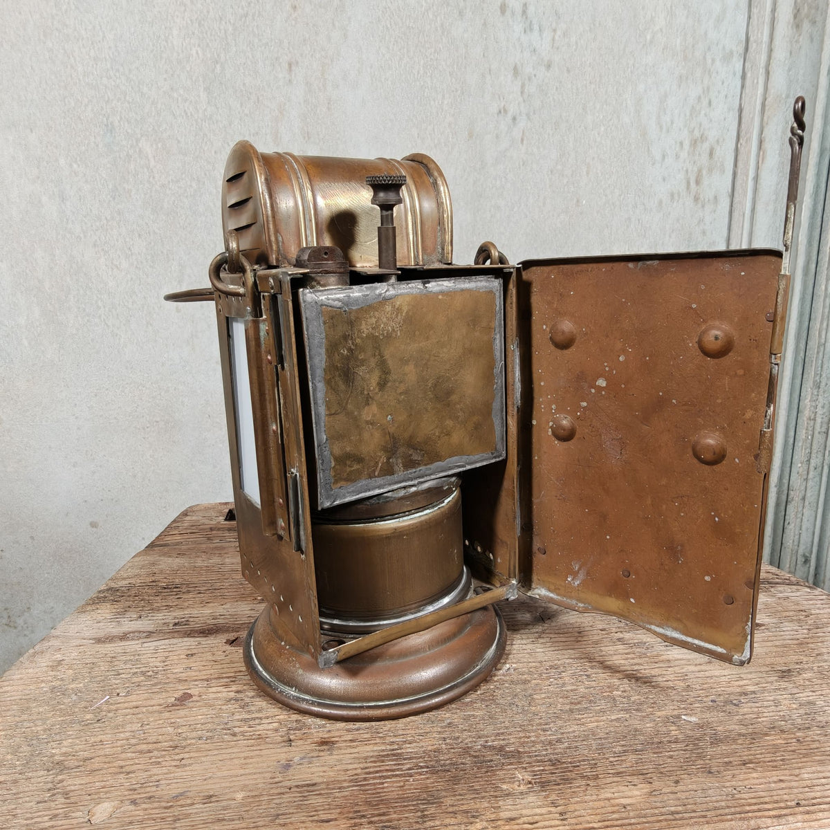 Special Belgian Carbide Signal Lamp – TR 56 Mechelen – Likely 1930s-1950s