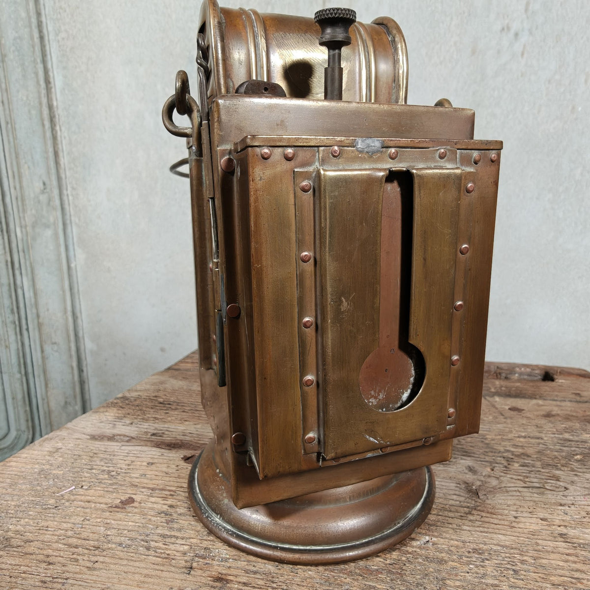 Special Belgian Carbide Signal Lamp – TR 56 Mechelen – Likely 1930s-1950s