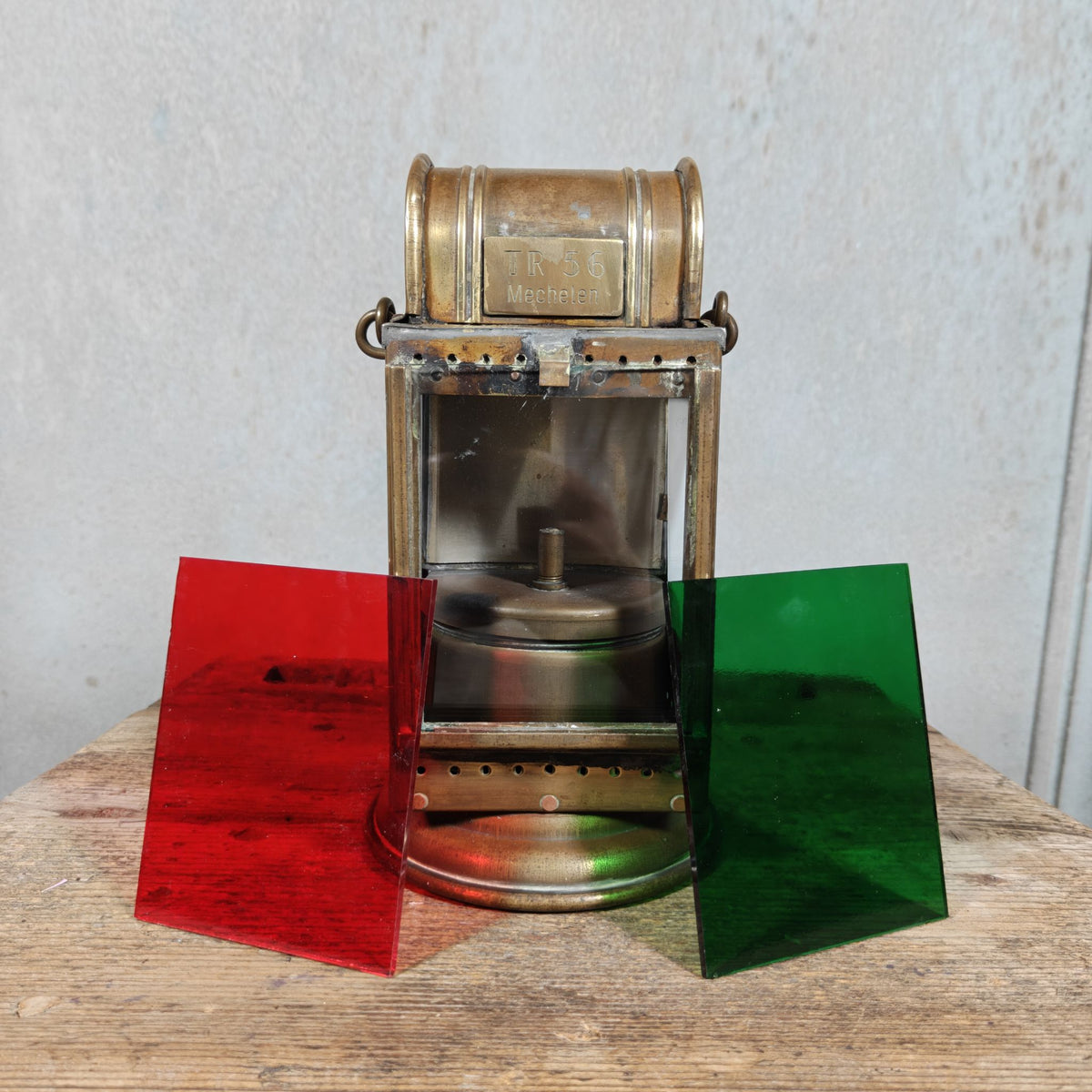Special Belgian Carbide Signal Lamp – TR 56 Mechelen – Likely 1930s-1950s