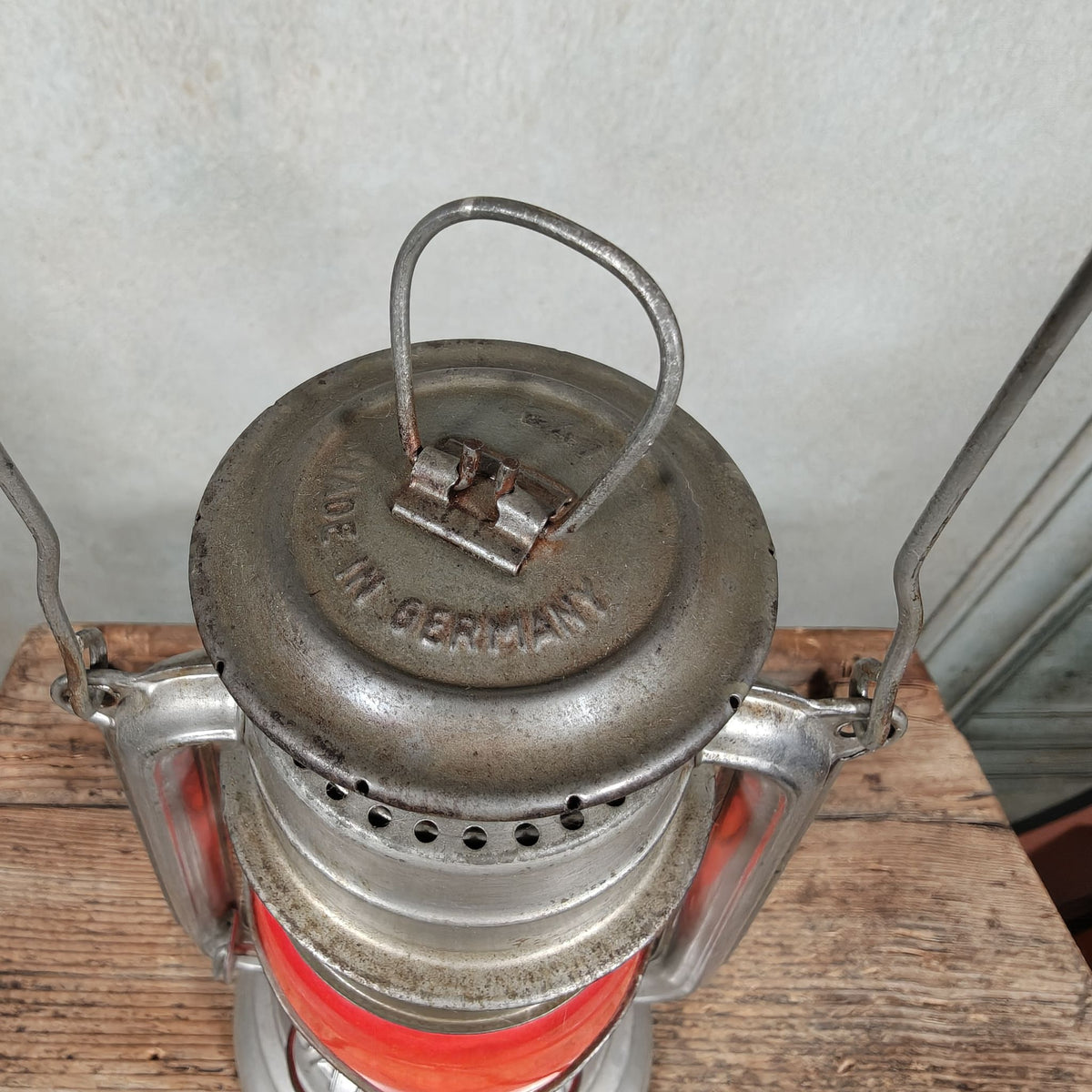 Vintage BAT No. 159 Hurricane Lantern – VEB Sturmlaternewerk, Made in Germany – c. 1966-1968