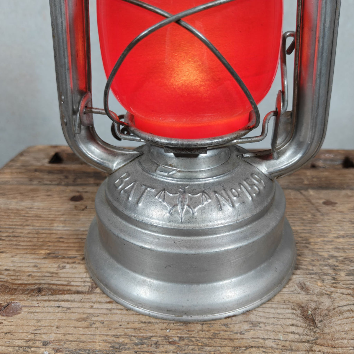 Vintage BAT No. 159 Hurricane Lantern – VEB Sturmlaternewerk, Made in Germany – c. 1966-1968