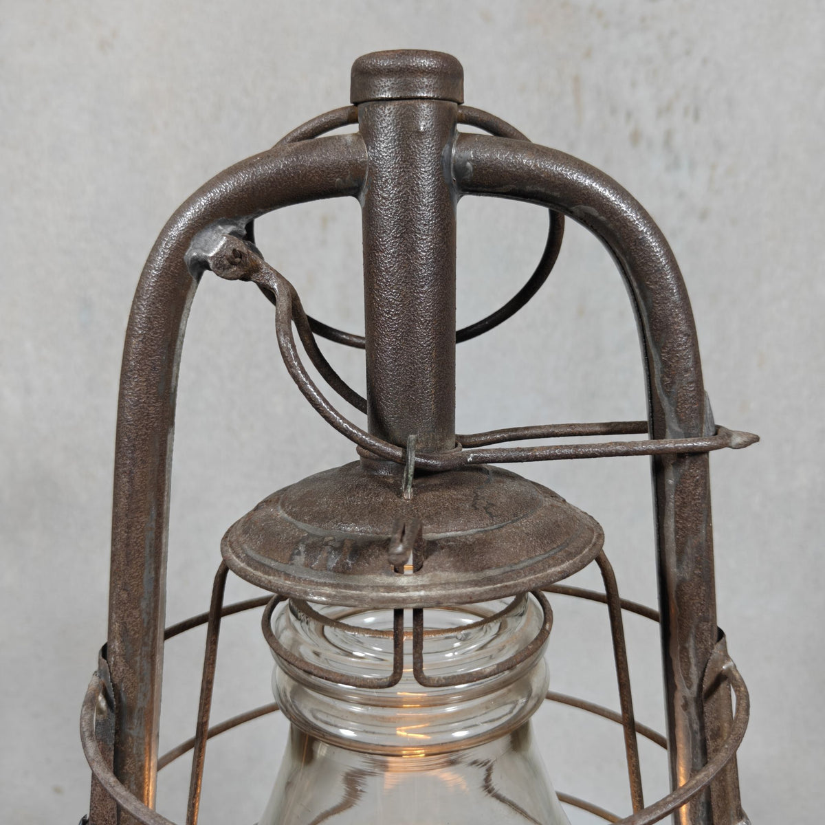 Antique Swiss Hurricane Lantern by W. Egloff & Cie of Turgi – Fantastic Condition – With the Original Glass