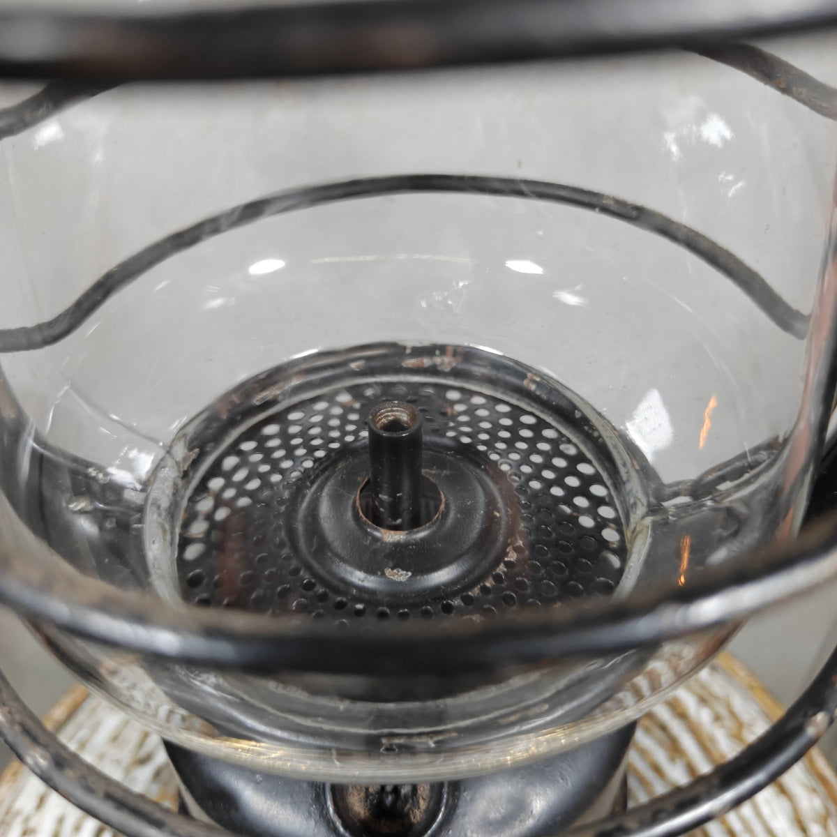 Vintage Riemann Carbide Lamp with Feuerhand Top, Marked RAD (Reichsarbeitsdienst)