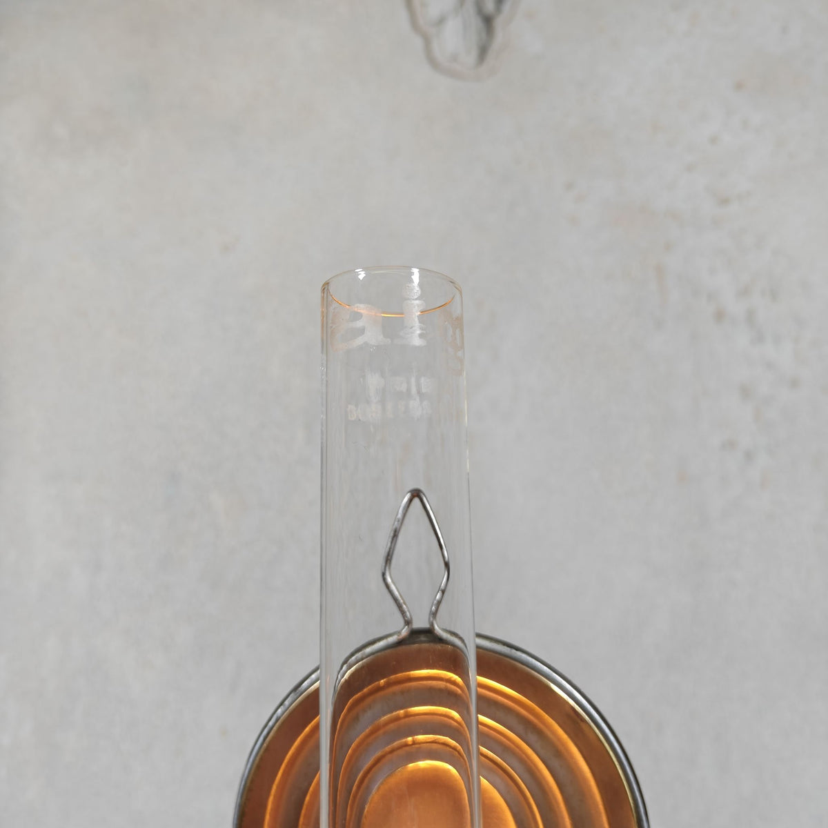 Beautiful Old Oil Wall Lamp / Kitchen Lamp, Lovely Vintage Condition, Kindermann, C.F. & Co. Wick Holder, Black-Brown Reservoir