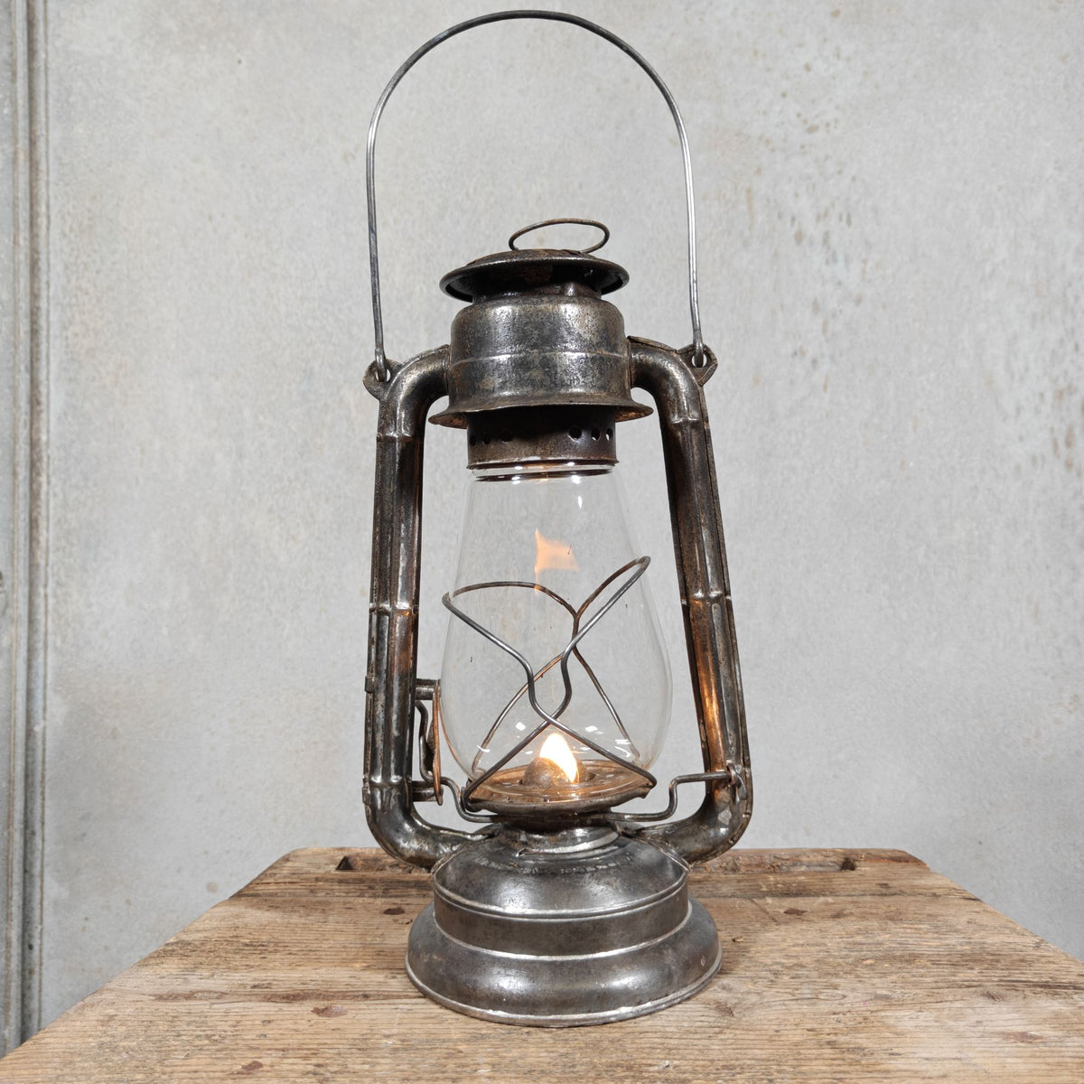 Vintage Petroflam 110 Hurricane Lantern, Made in Belgium, 1950s/60s – 30 cm