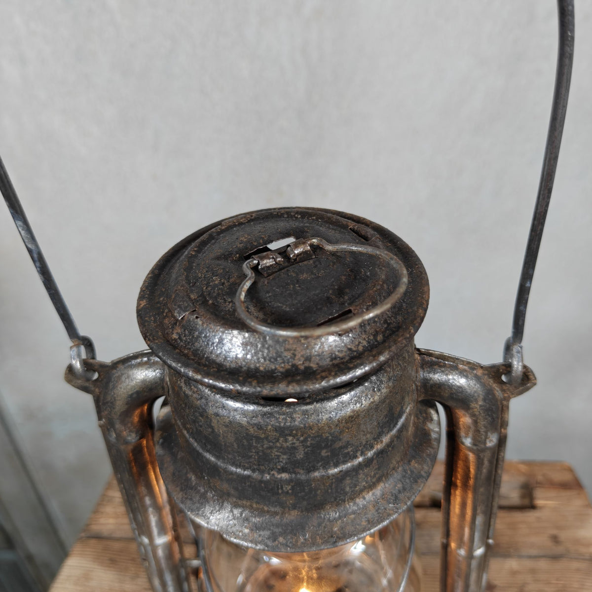 Vintage Petroflam 110 Hurricane Lantern, Made in Belgium, 1950s/60s – 30 cm