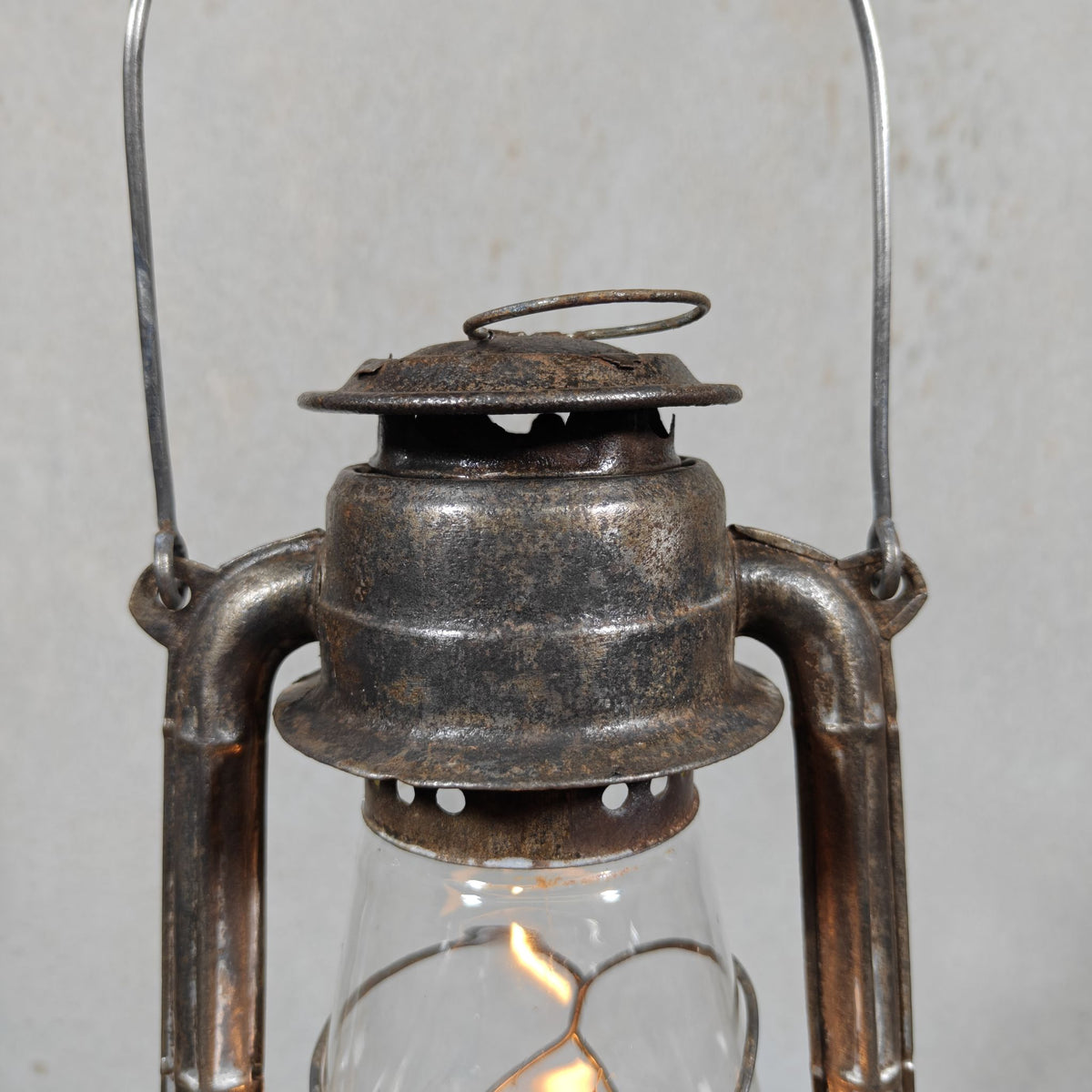 Vintage Petroflam 110 Hurricane Lantern, Made in Belgium, 1950s/60s – 30 cm