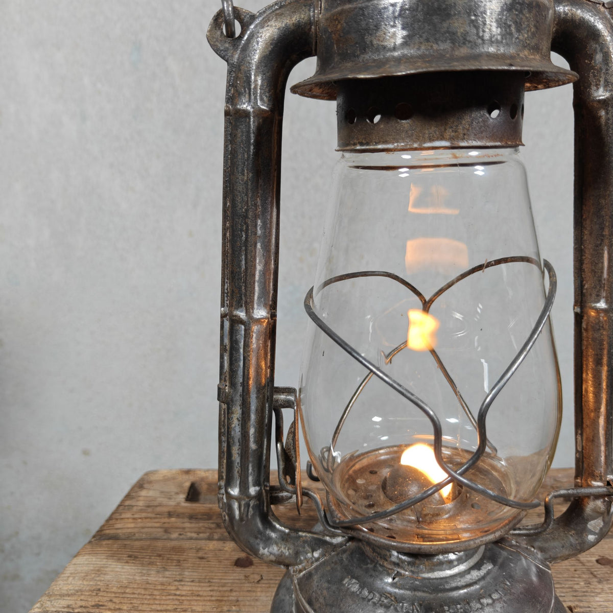 Vintage Petroflam 110 Hurricane Lantern, Made in Belgium, 1950s/60s – 30 cm