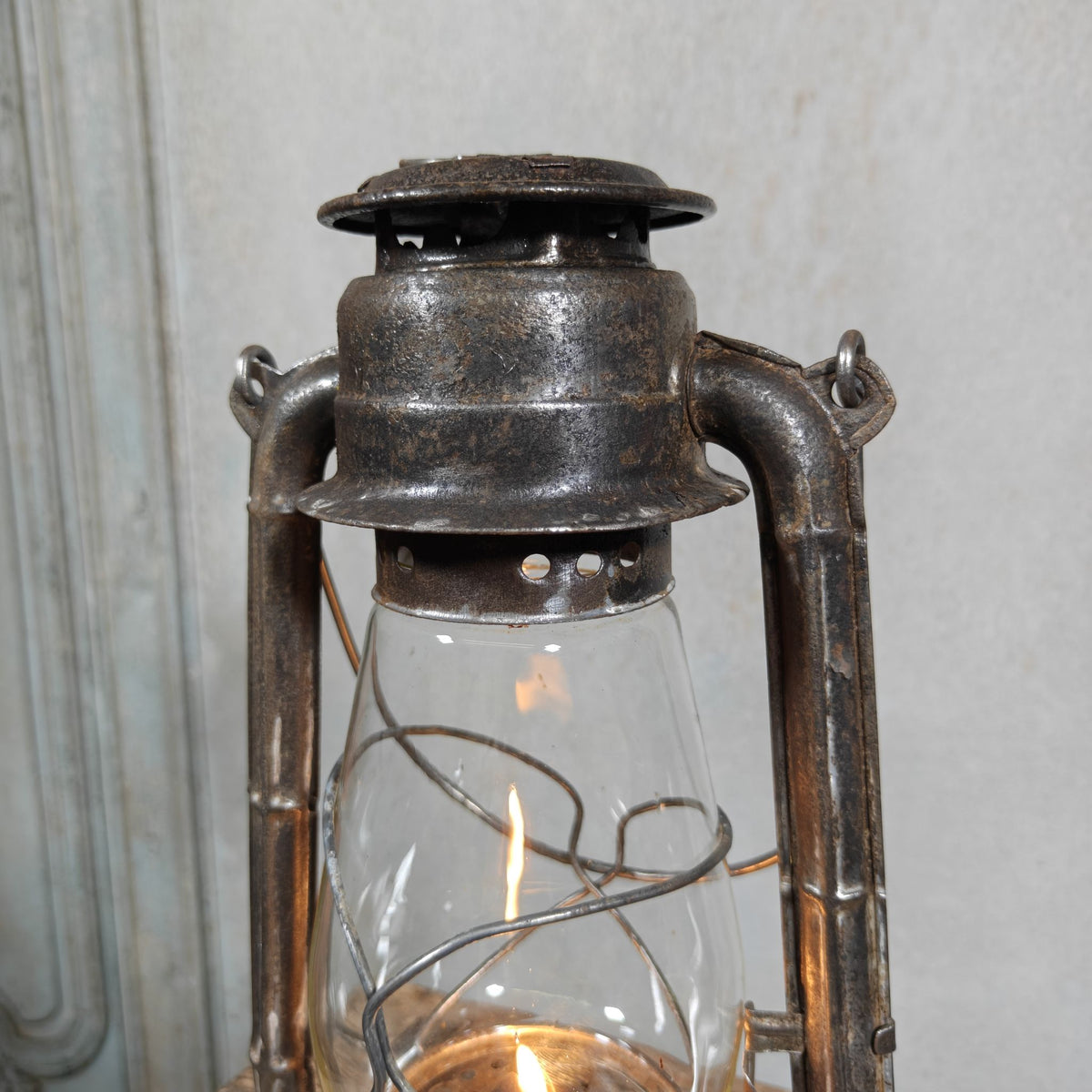 Vintage Petroflam 110 Hurricane Lantern, Made in Belgium, 1950s/60s – 30 cm
