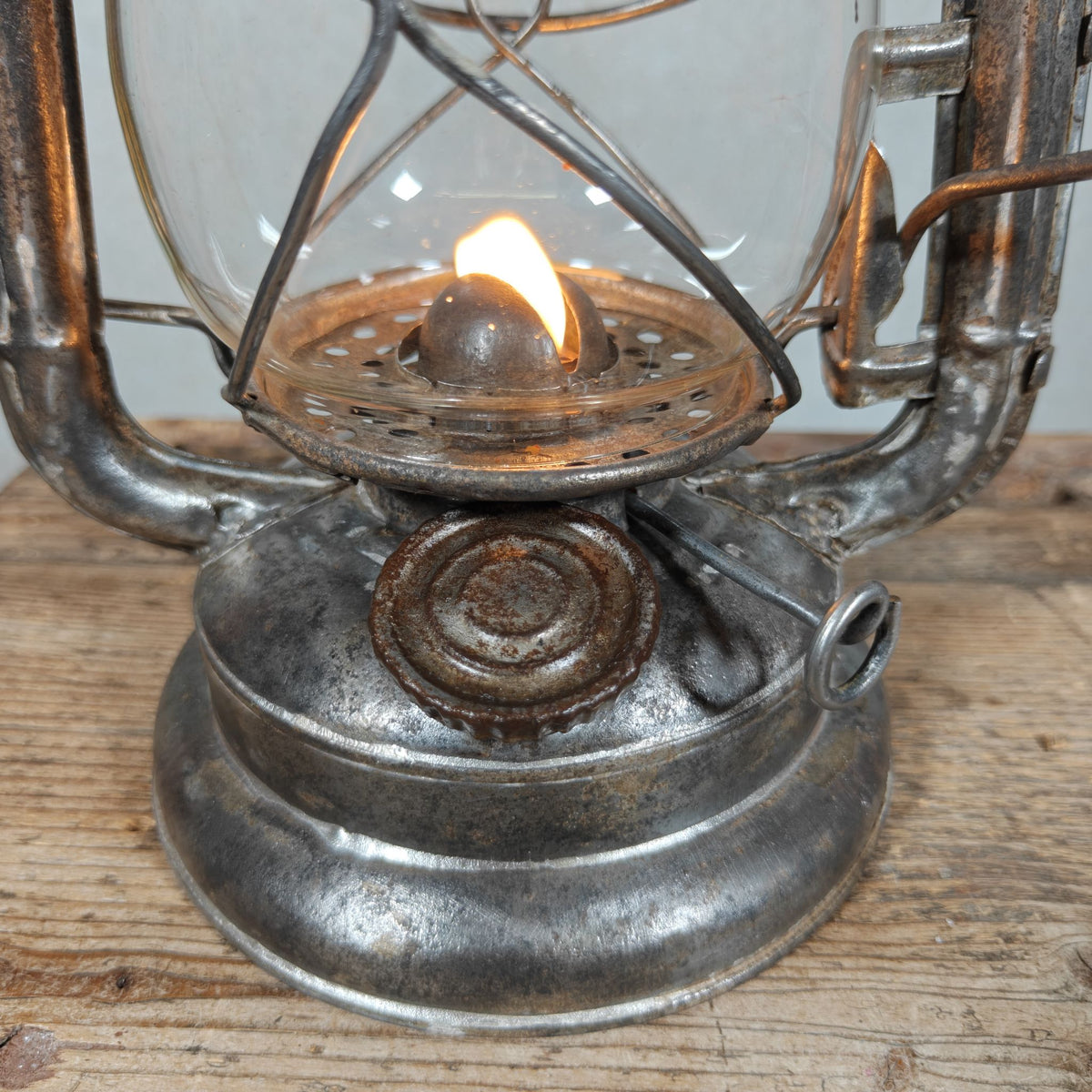 Vintage Petroflam 110 Hurricane Lantern, Made in Belgium, 1950s/60s – 30 cm