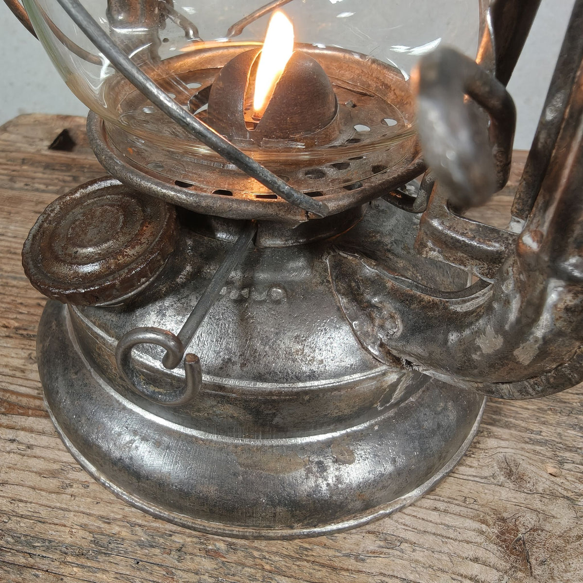 Vintage Petroflam 110 Hurricane Lantern, Made in Belgium, 1950s/60s – 30 cm