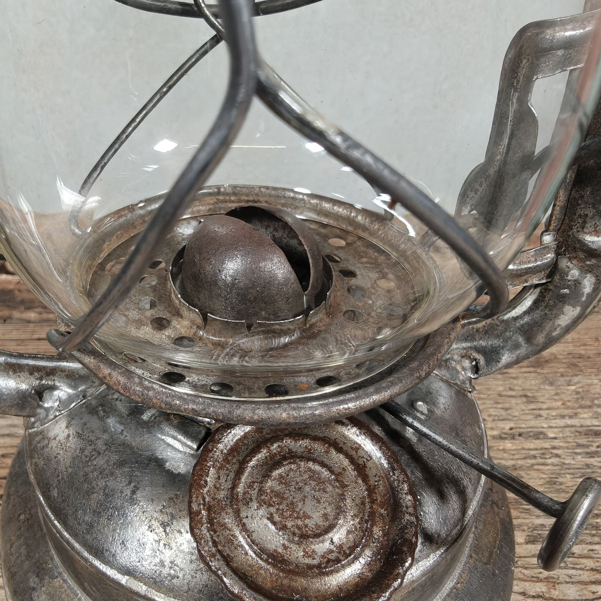 Vintage Petroflam 110 Hurricane Lantern, Made in Belgium, 1950s/60s – 30 cm
