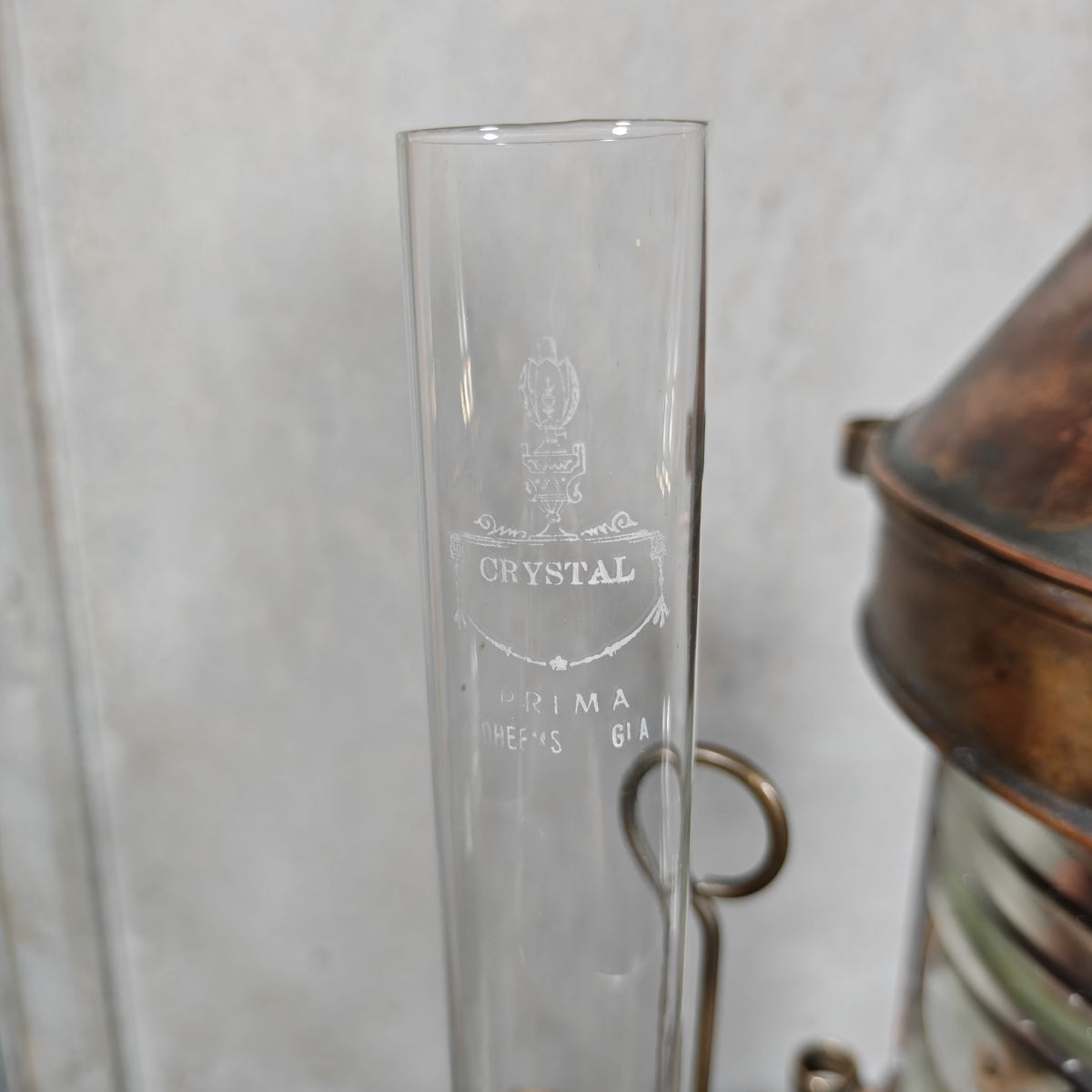 Fantastic Large Copper Ship's Lamp, Navigation Light, Masthead Light by the Belgian Maker Tavernier