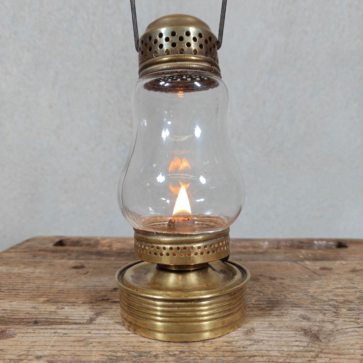 Vintage Val d'Or Skater's Lantern – French Oil Lamp, 1920s, Good Working Condition