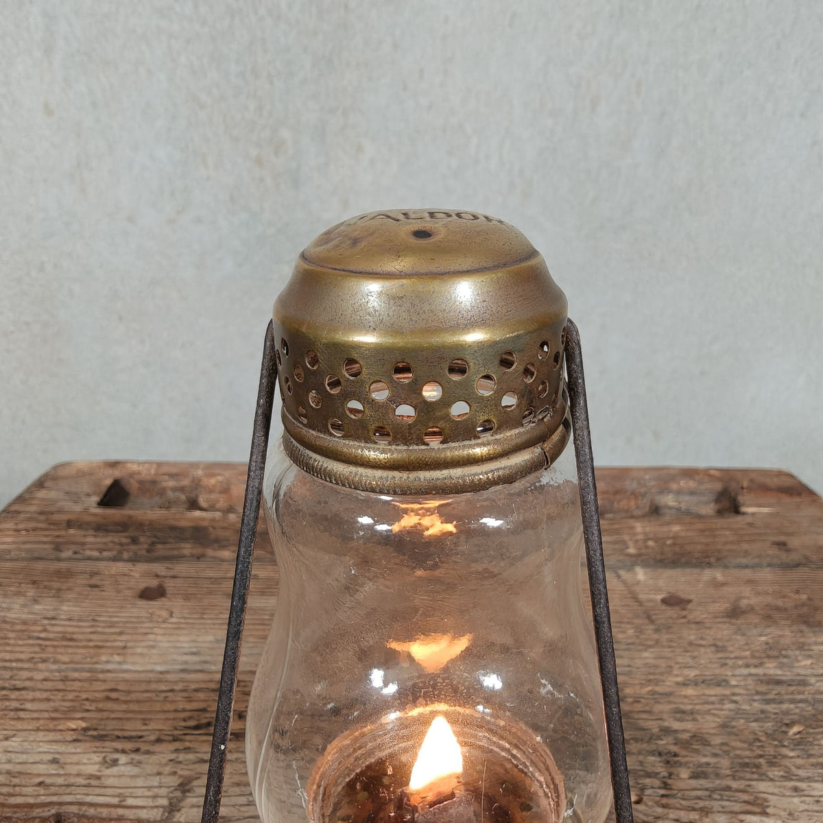 Vintage Val d'Or Skater's Lantern – French Oil Lamp, 1920s, Good Working Condition