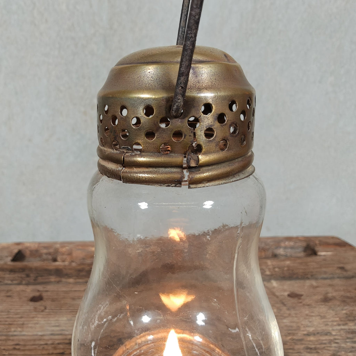 Vintage Val d'Or Skater's Lantern – French Oil Lamp, 1920s, Good Working Condition