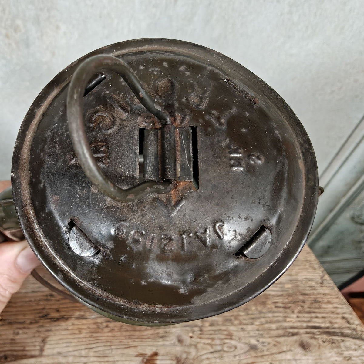 Chalwyn Tropic British Hurricane Lantern, Used by the Army, Original Paint, Marked MK2 and JA.12159