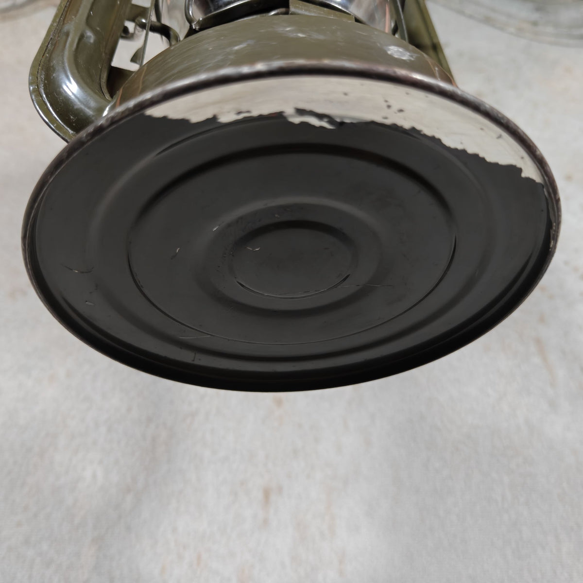 Chalwyn Tropic British Hurricane Lantern, Used by the Army, Original Paint, Marked MK2 and JA.12159