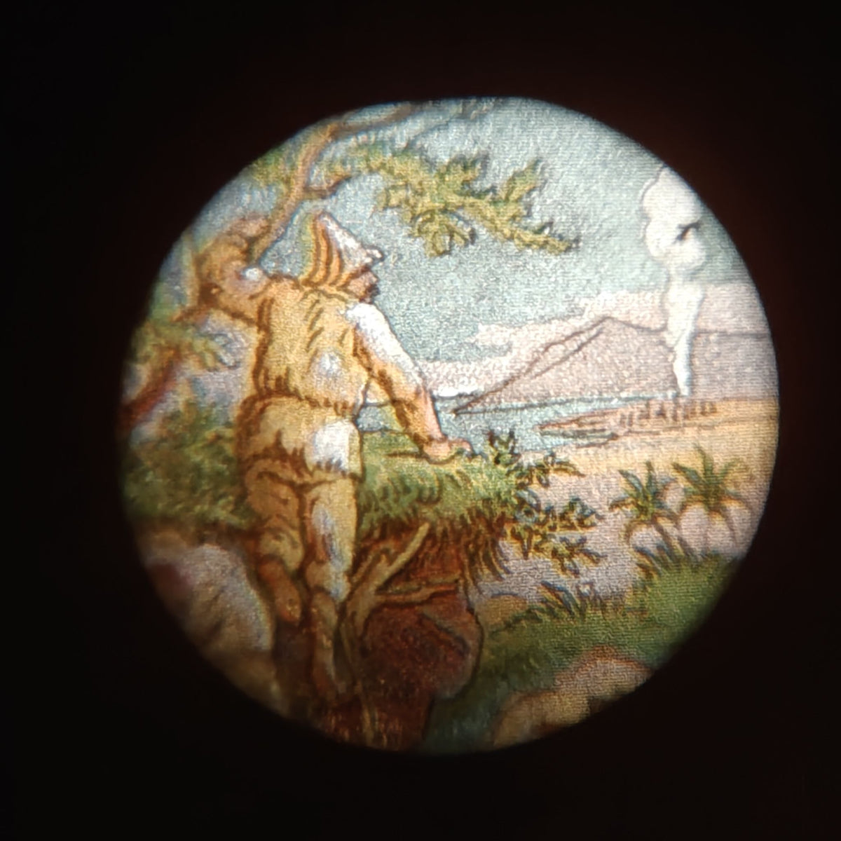 Fantastic Complete Electric Magic Lantern, Original, Including Fairy Tale Slides by Johann Falk – Most Likely 1930-1950