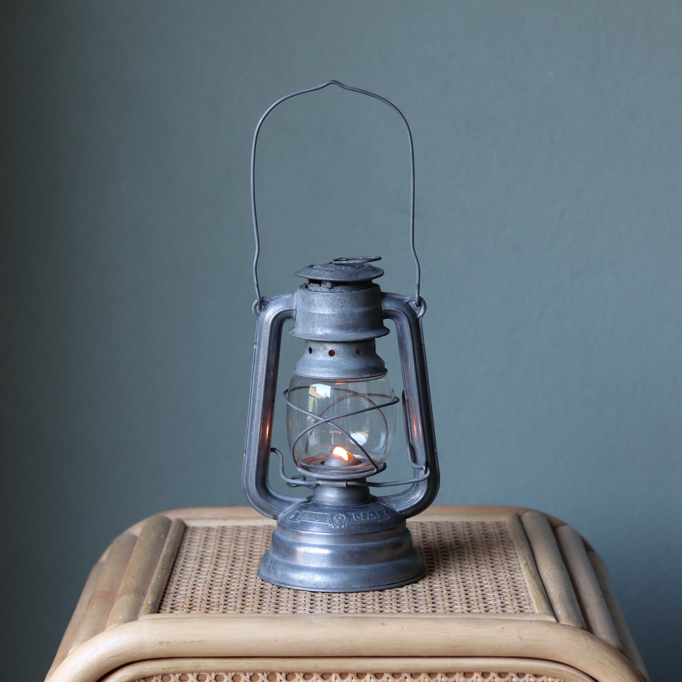 Rare Vintage Hurricane Lantern – Luna Type 100, Yugoslavia oil lamp from 1960s–1970s in excellent condition