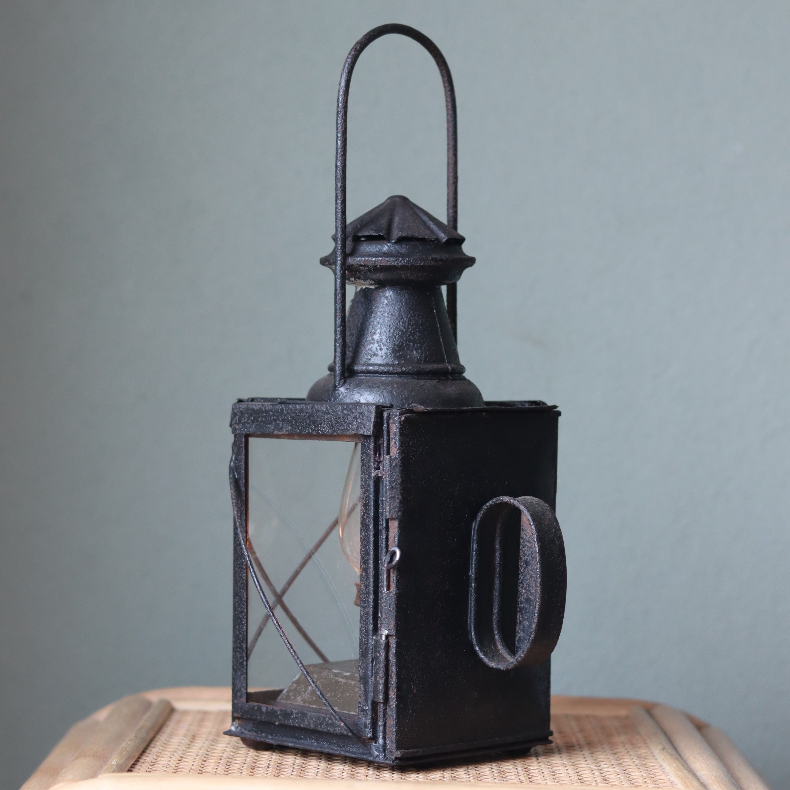 Rare Antique Train Lantern – Rencker & Zonen Utrecht (c. 1890)