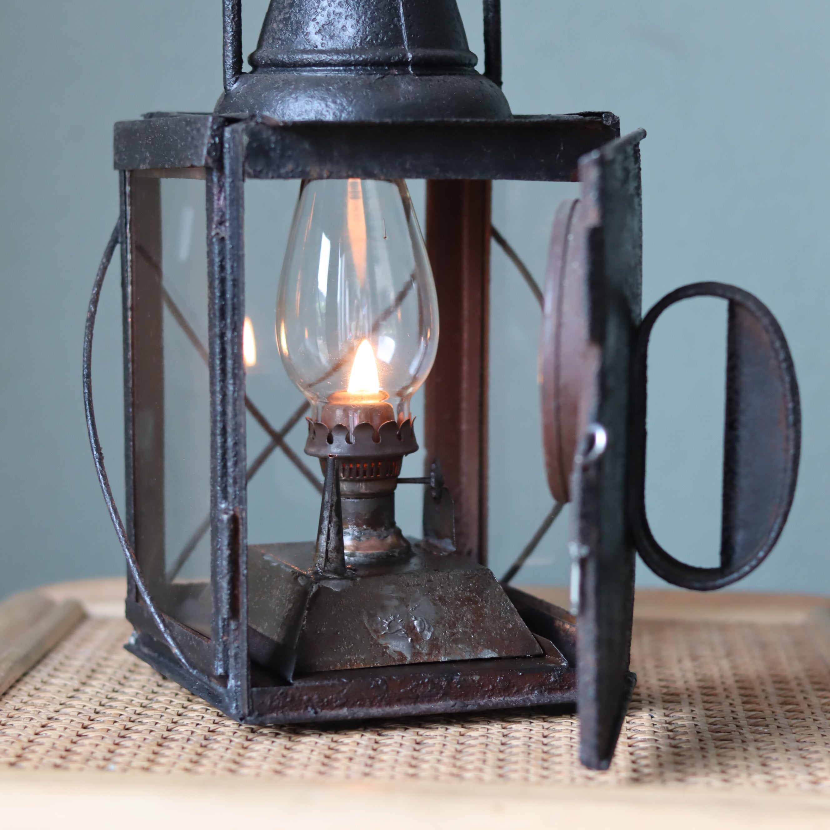 Rare Antique Train Lantern – Rencker & Zonen Utrecht (c. 1890)