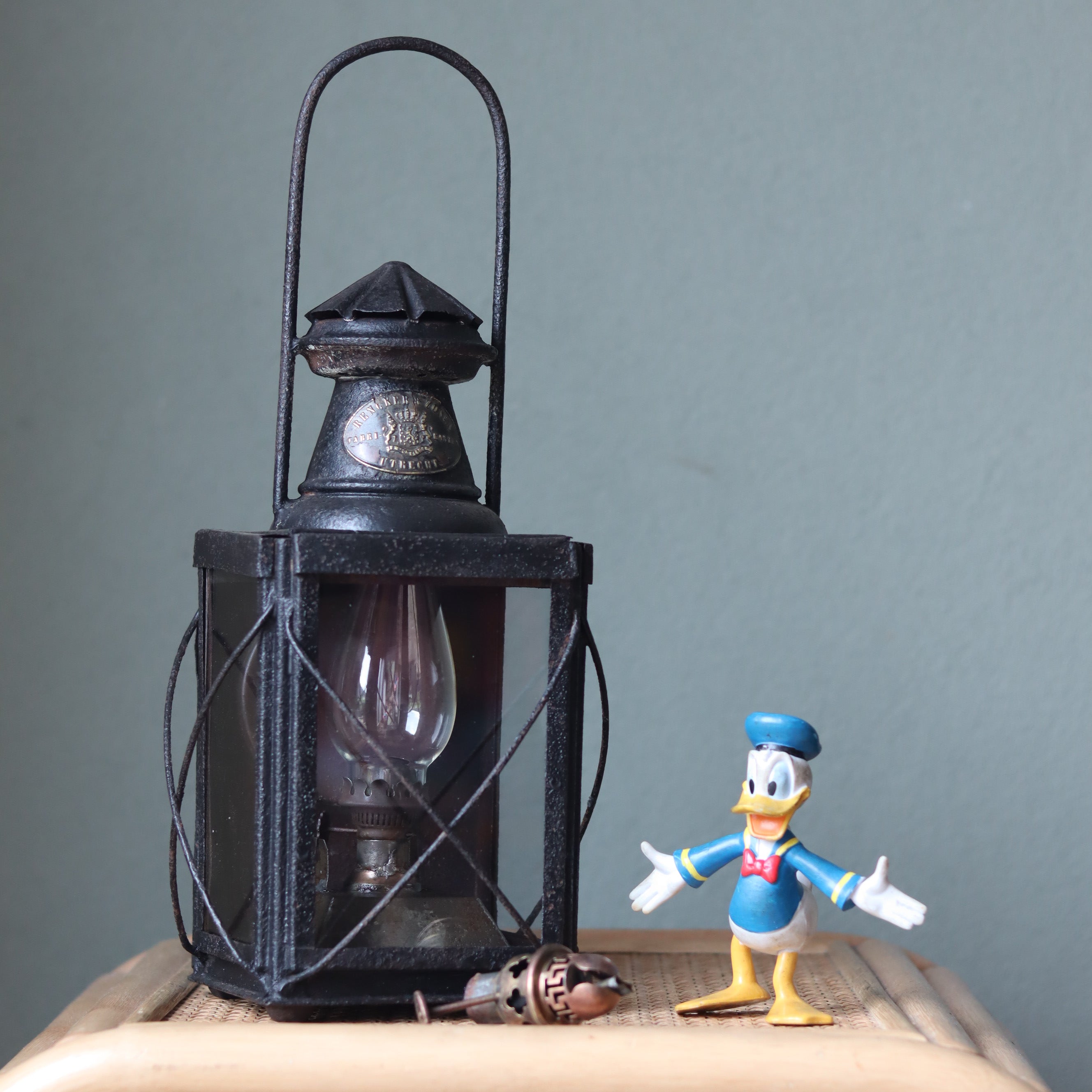 Rare Antique Train Lantern – Rencker & Zonen Utrecht (c. 1890)