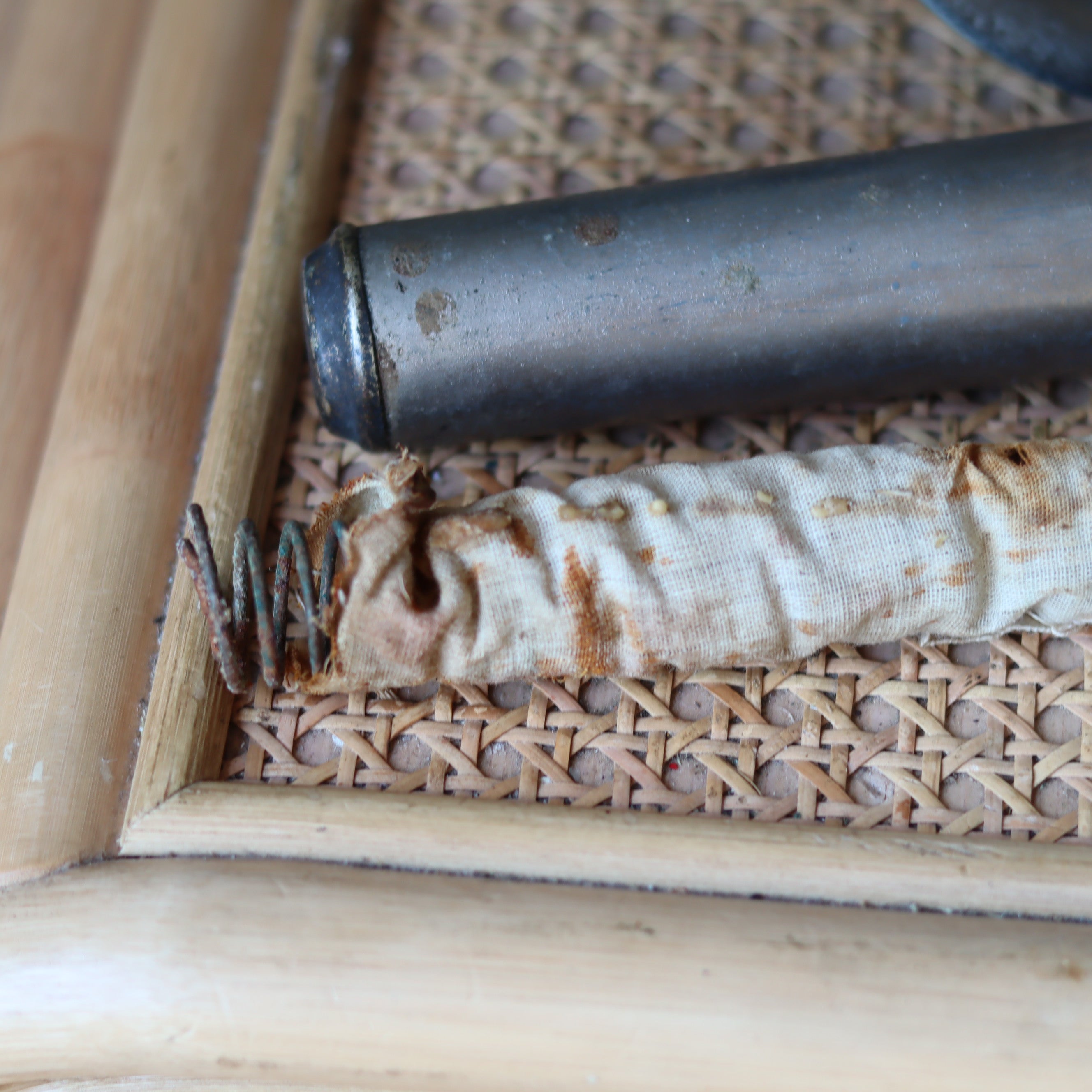 Antique Carriage Lantern – Large Candle Lamp with Glass Panels (Early 1900s)