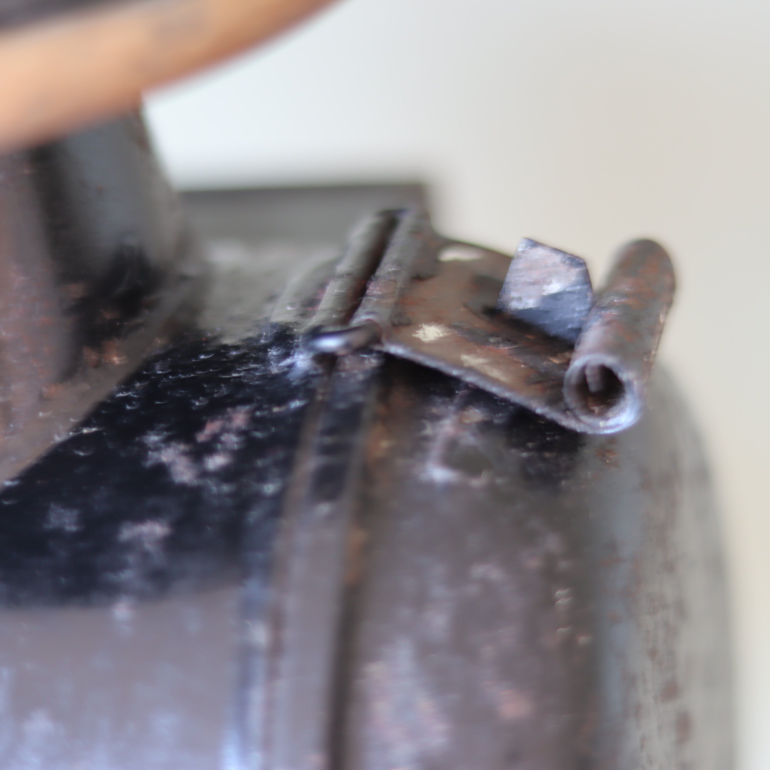 Antique Carriage Lantern – Large Candle Lamp with Glass Panels (Early 1900s)