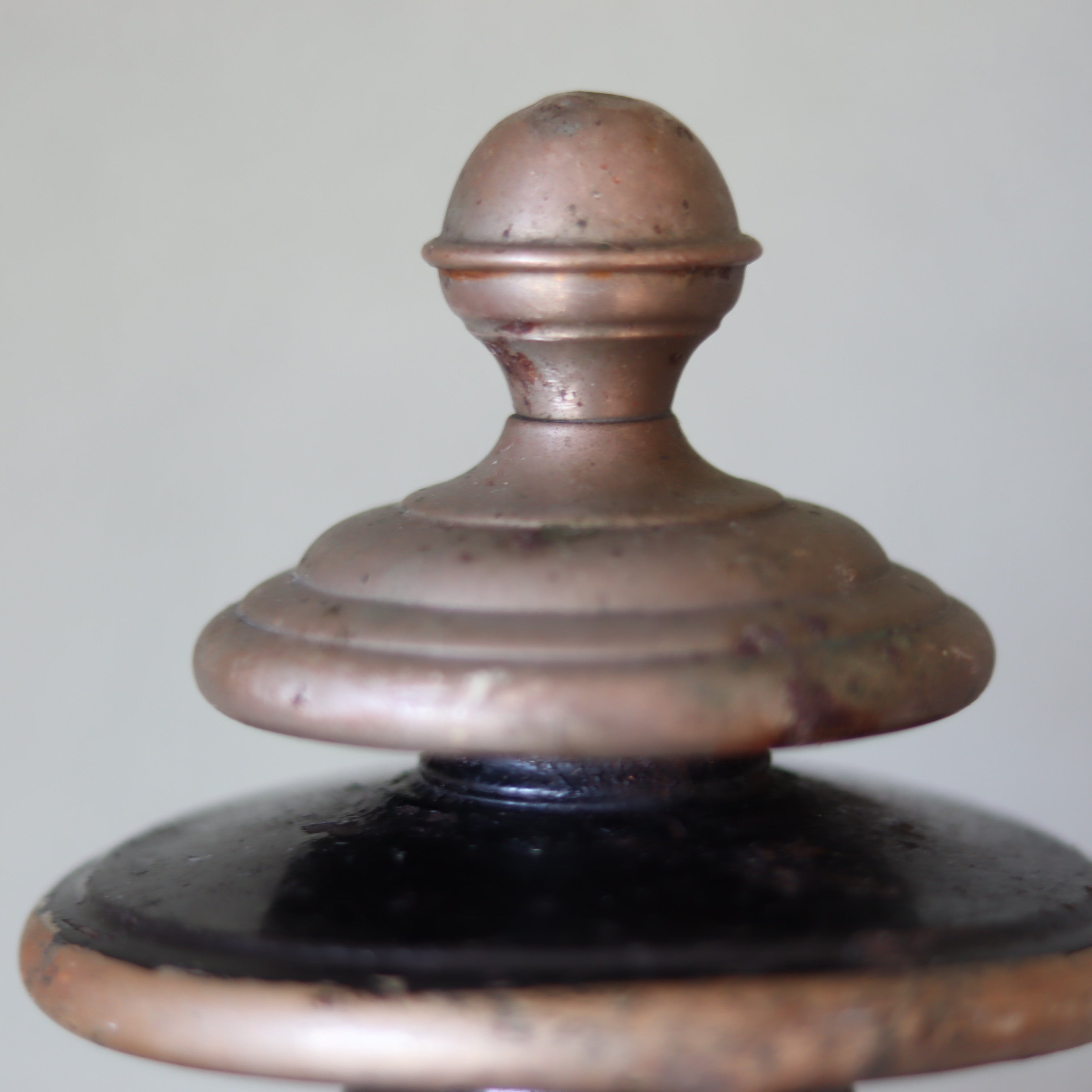 Antique Carriage Lantern – Large Candle Lamp with Glass Panels (Early 1900s)