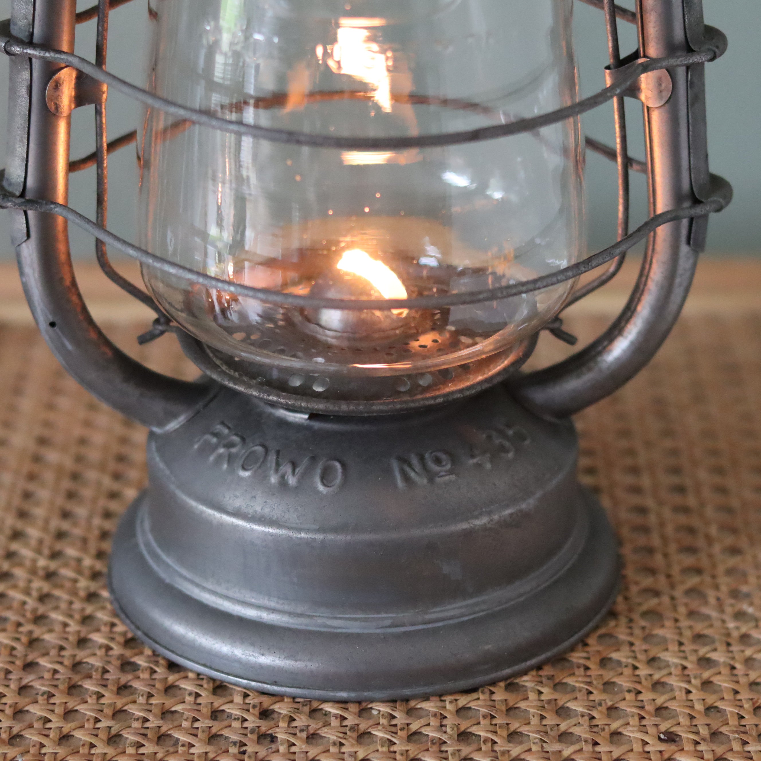 Rare Vintage Frowo Hurricane Lantern – Model No. 435 (1960s–1970s)