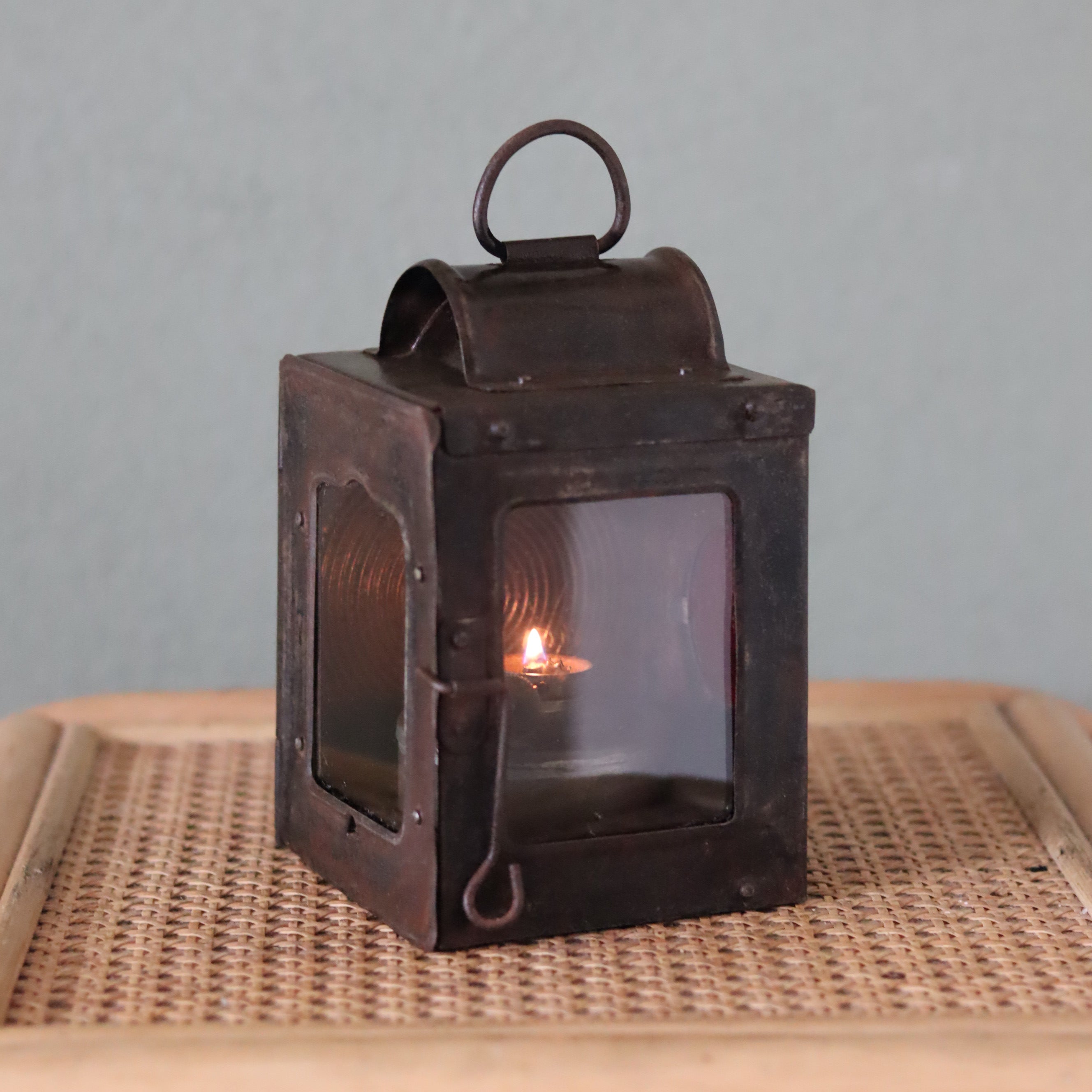 Rare Vintage Lantern – 1930s Automotive or Carriage Lamp
