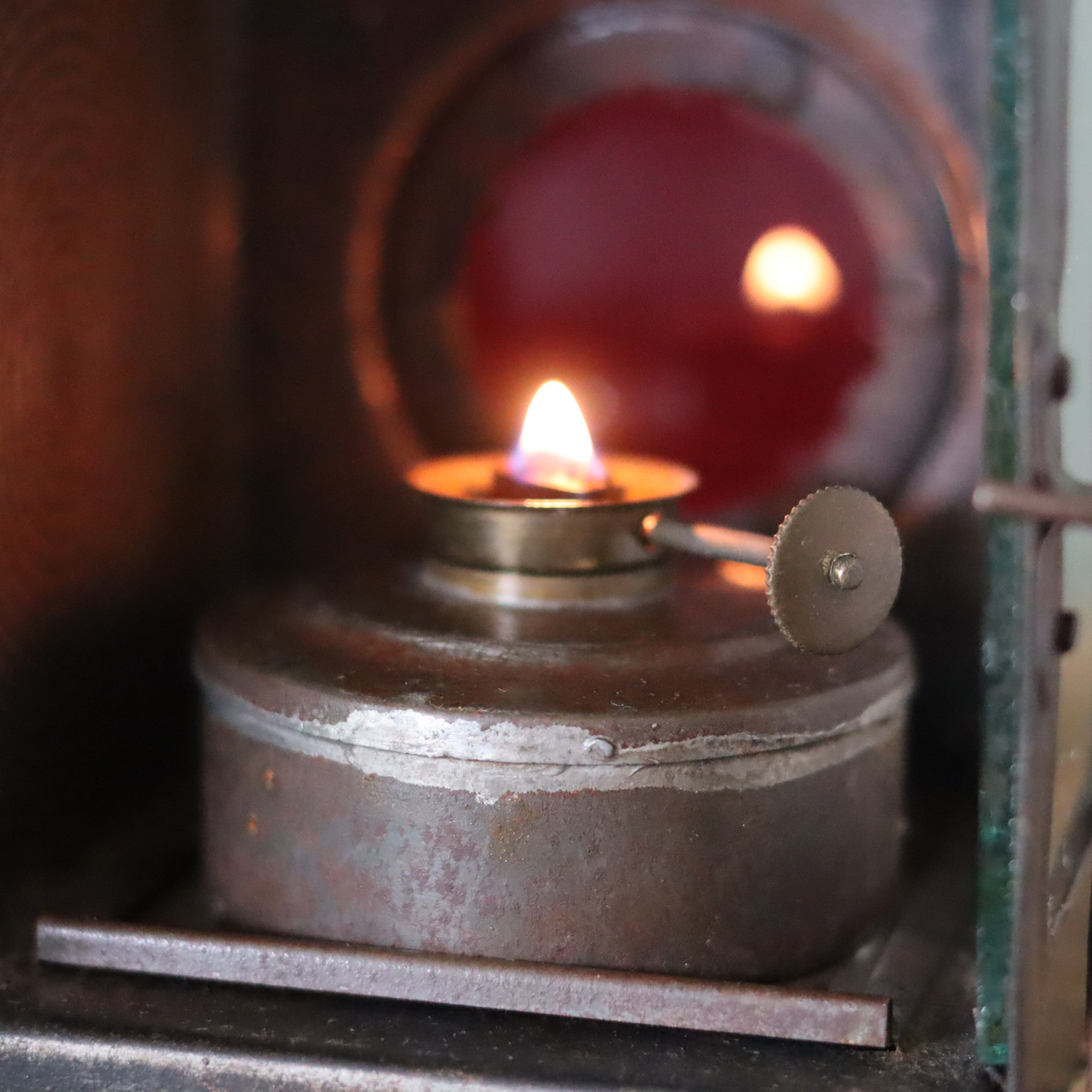 Rare Vintage Lantern – 1930s Automotive or Carriage Lamp