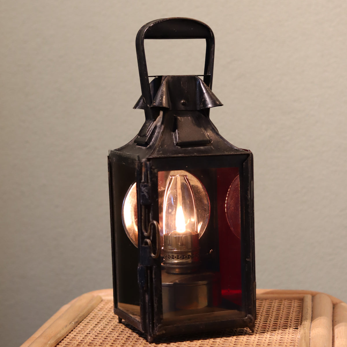 Rare Antique Railway Signal Lamp – Poyard à Paris, Complete and Functional oil lamp from circa 1920–1930