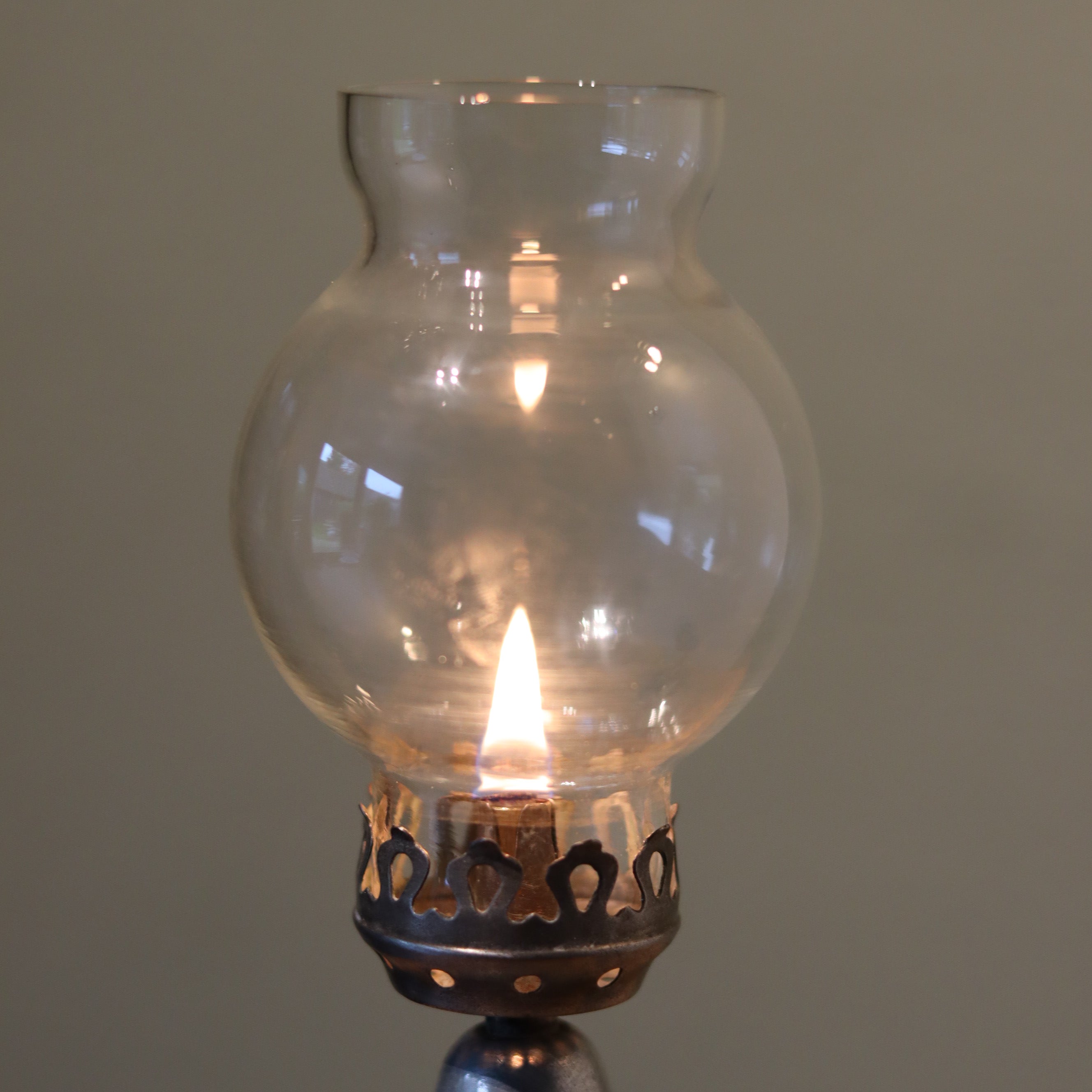 Vintage Brulor Oil Lamp – Attributed to Pigeon (1950s–1960s)