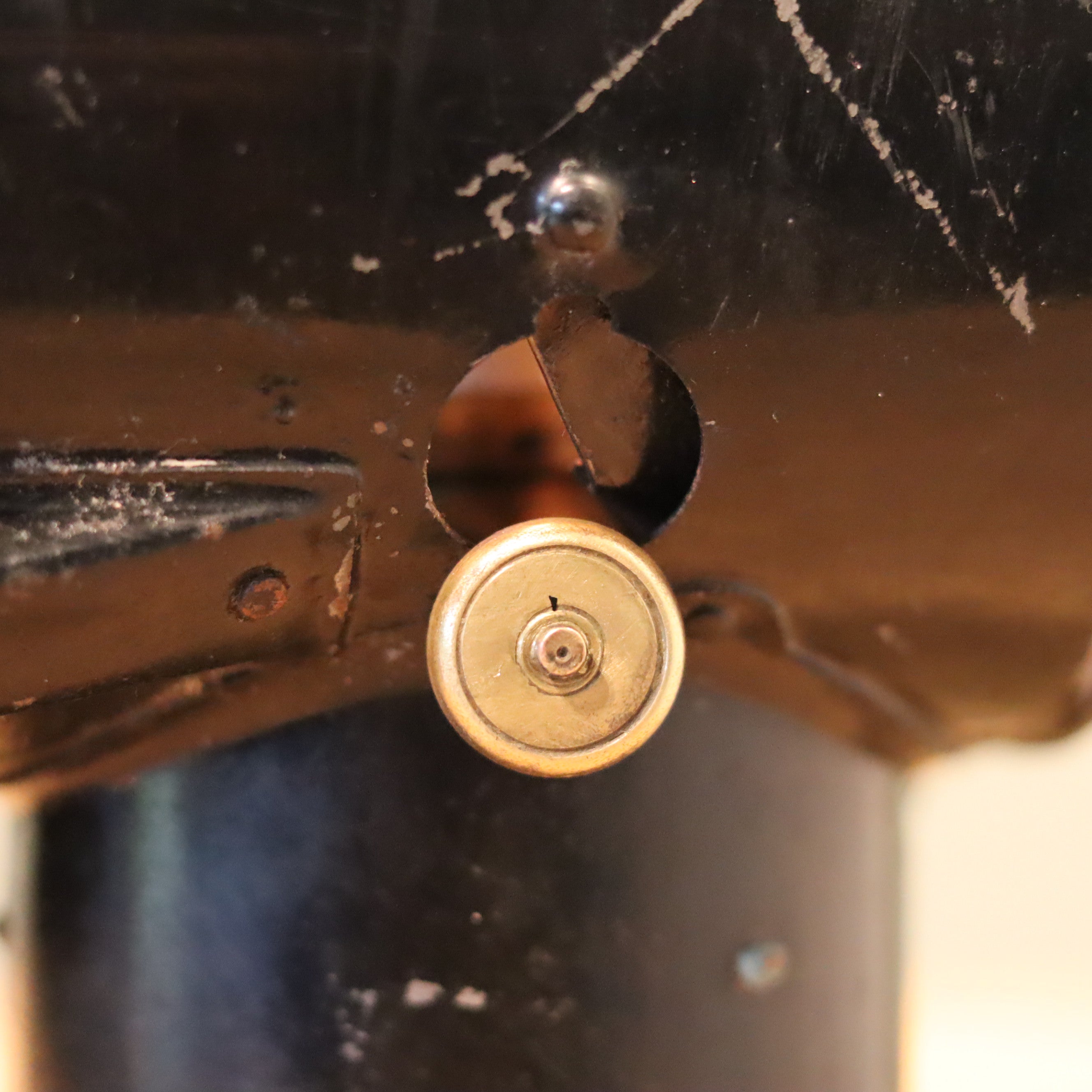 Antique Automobile Headlamp – Black & Brass with Fishtail Burner (c.1910–1930)